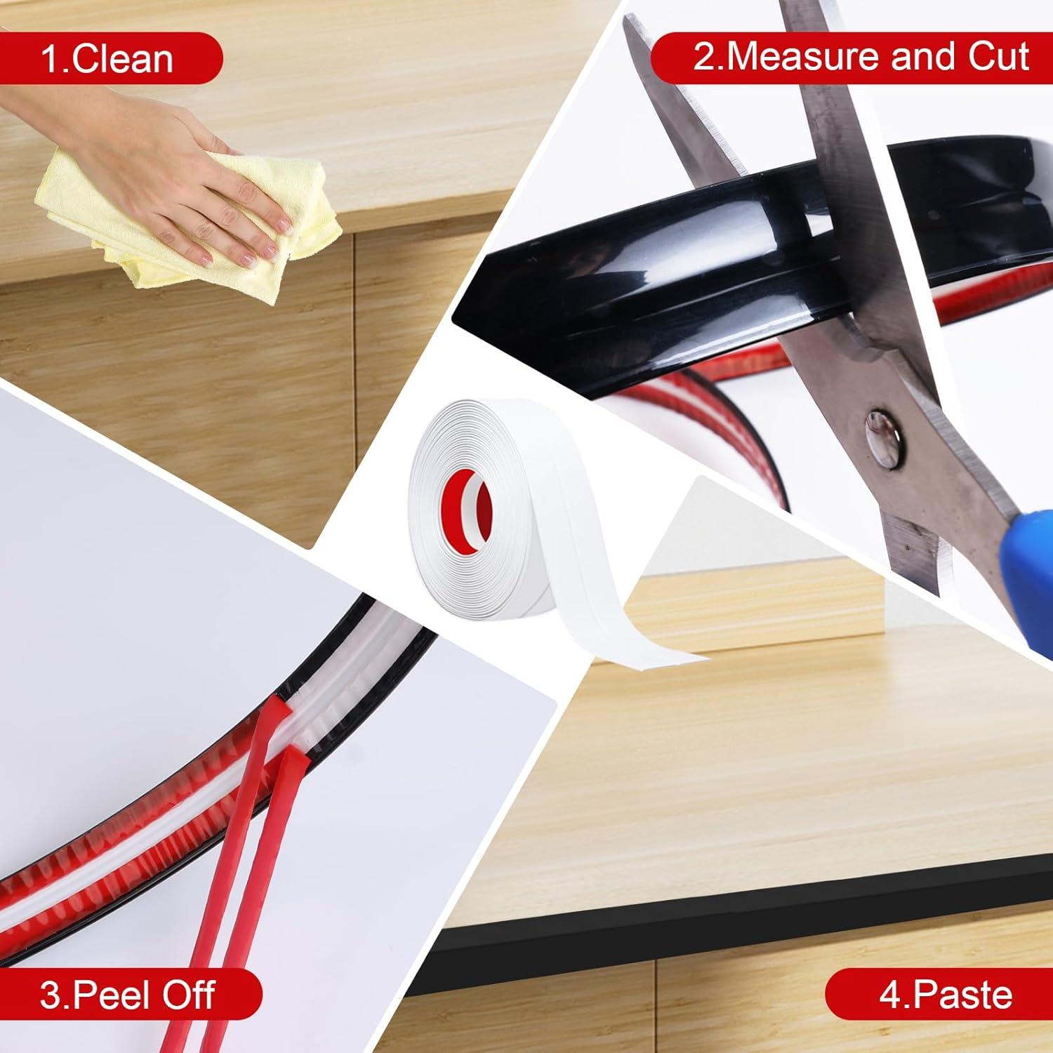 Protector de Esquina DGSL 0.4 cm x 3.96 m Autoadhesivo Negro