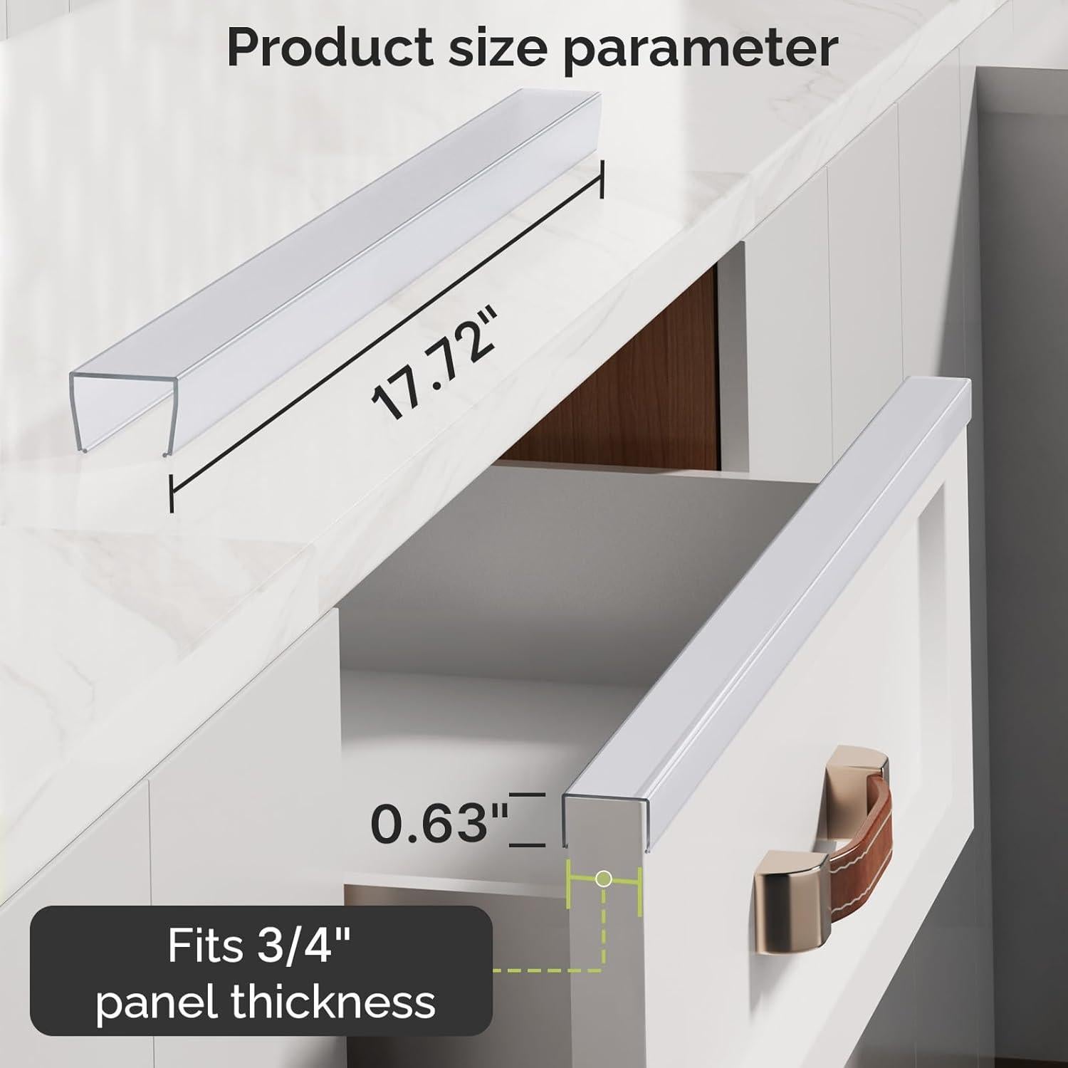 Protector de Borde de Gabinete Magicheap 45.72 cm 2 PCS