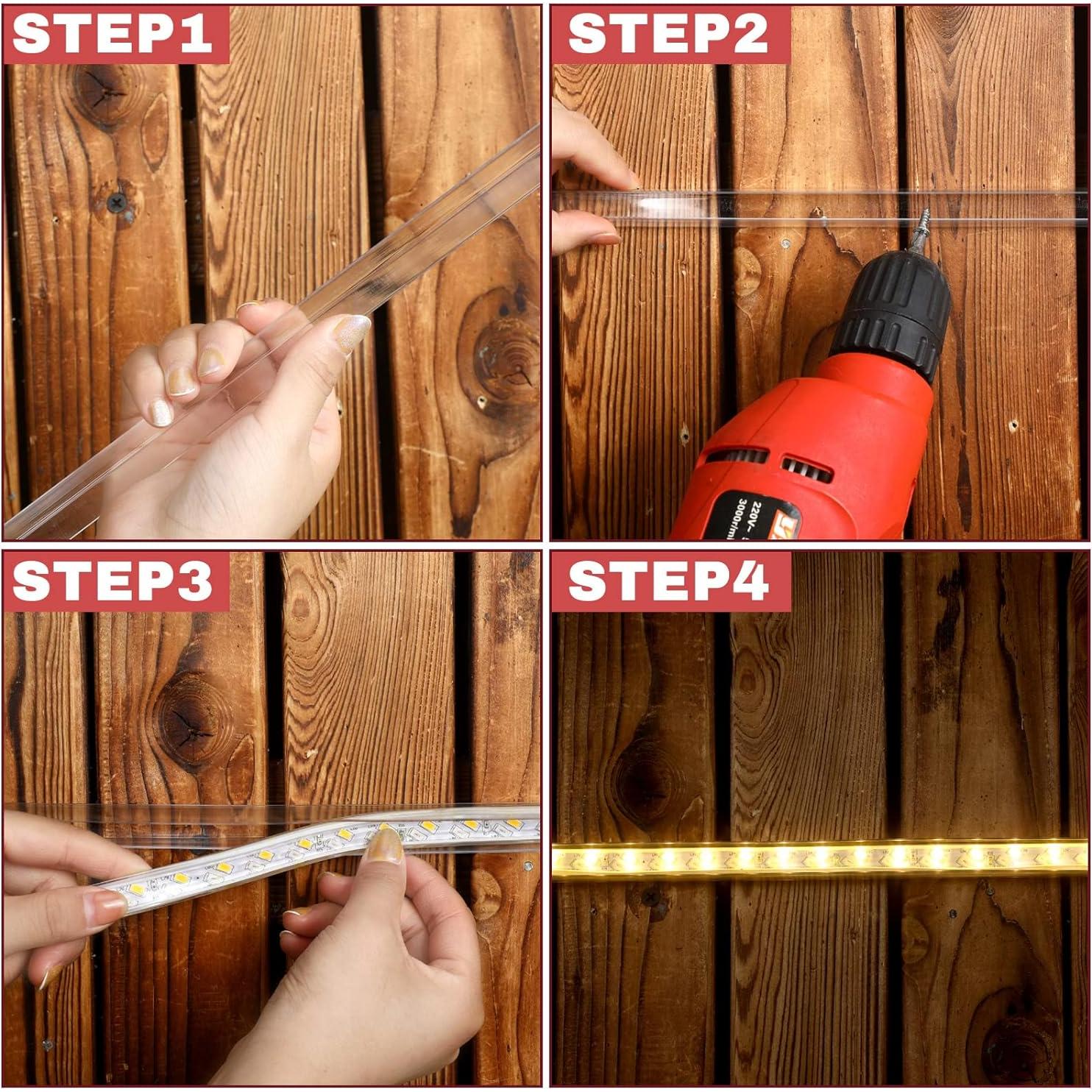 Protector de Borde de Plástico Transparente Chunful 6 Pzas 36"