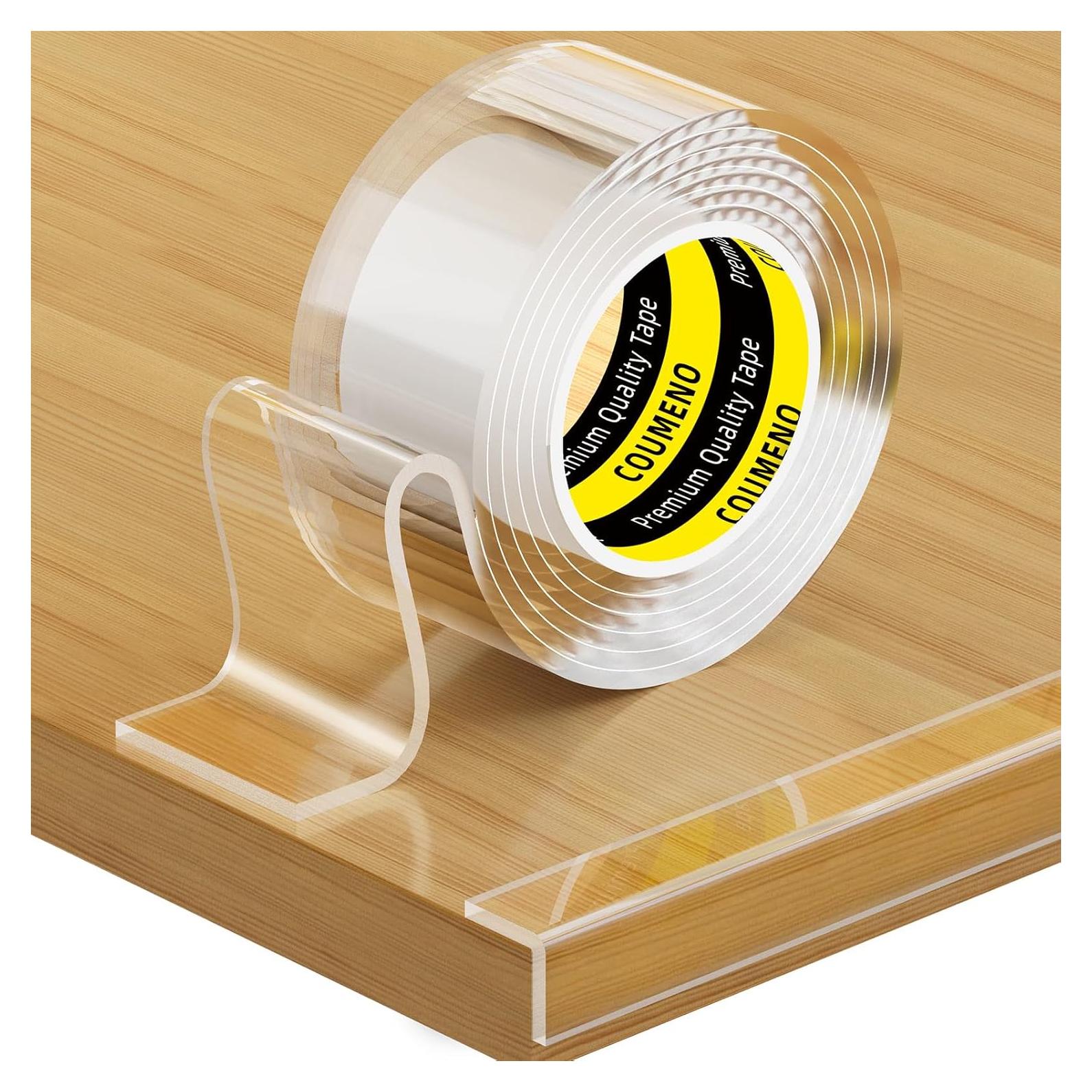Protector de Borde Transparente COUMENO 2.03cm x 3m Adhesivo Fuerte