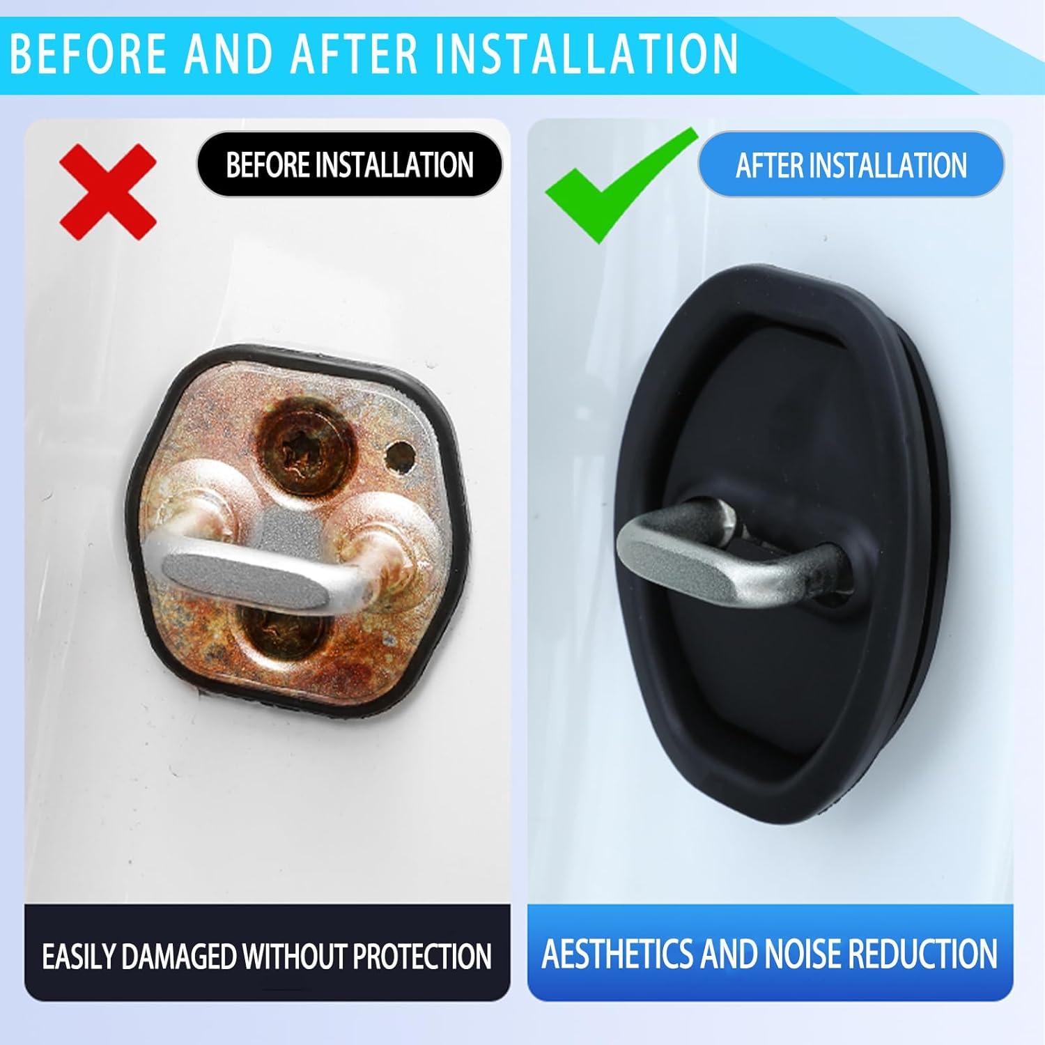 Cubierta Protectora de Pestillo de Puerta CKLJTL Silicona 4Pcs