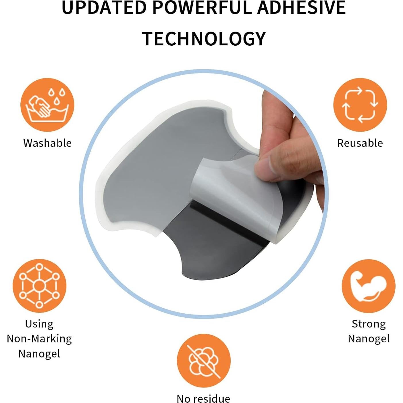 Protector de Puerta TANGSEN 4 Piezas TPU Textura Fibra Carbono