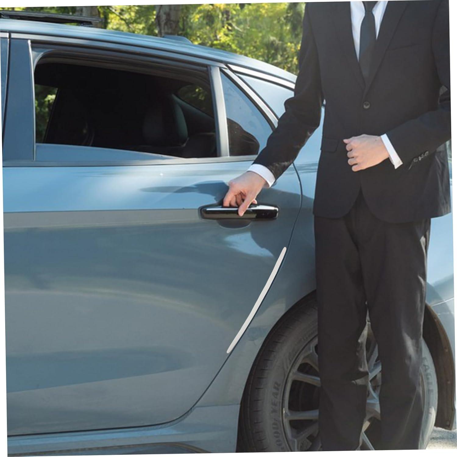 Tira de Colisión de Silicona SEWOART 40cm Blanca 2pcs