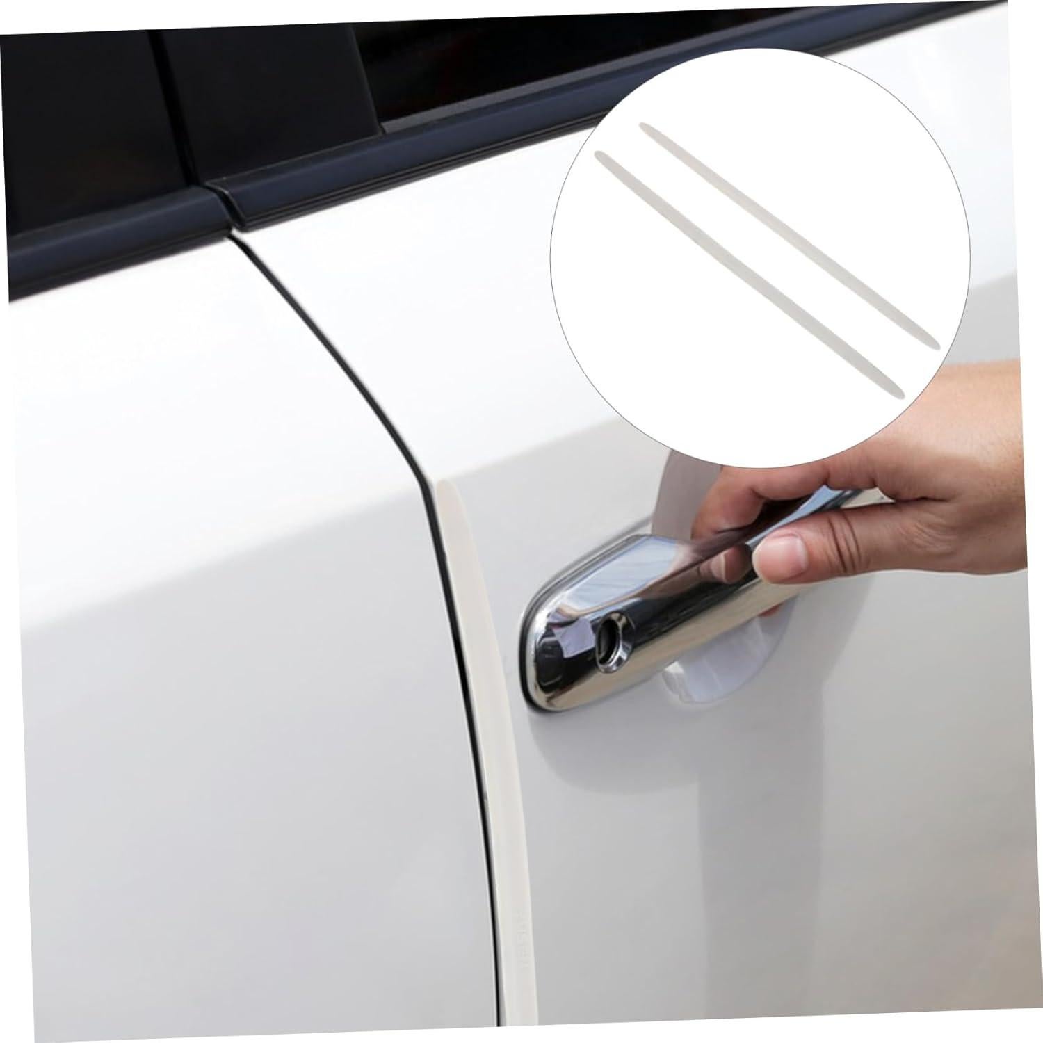 Tira de Colisión de Silicona SEWOART 40cm Blanca 2pcs