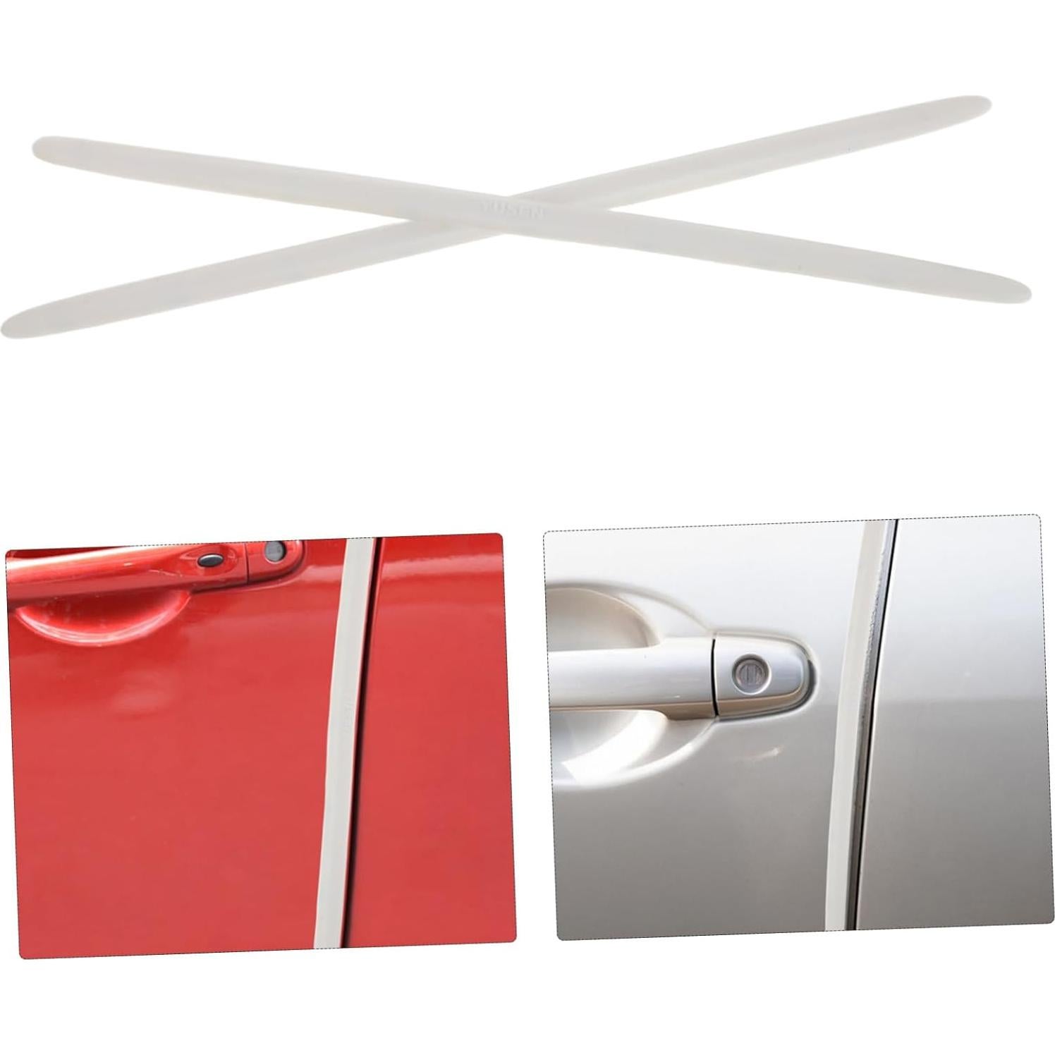 Tira de Colisión de Silicona SEWOART 40cm Blanca 2pcs