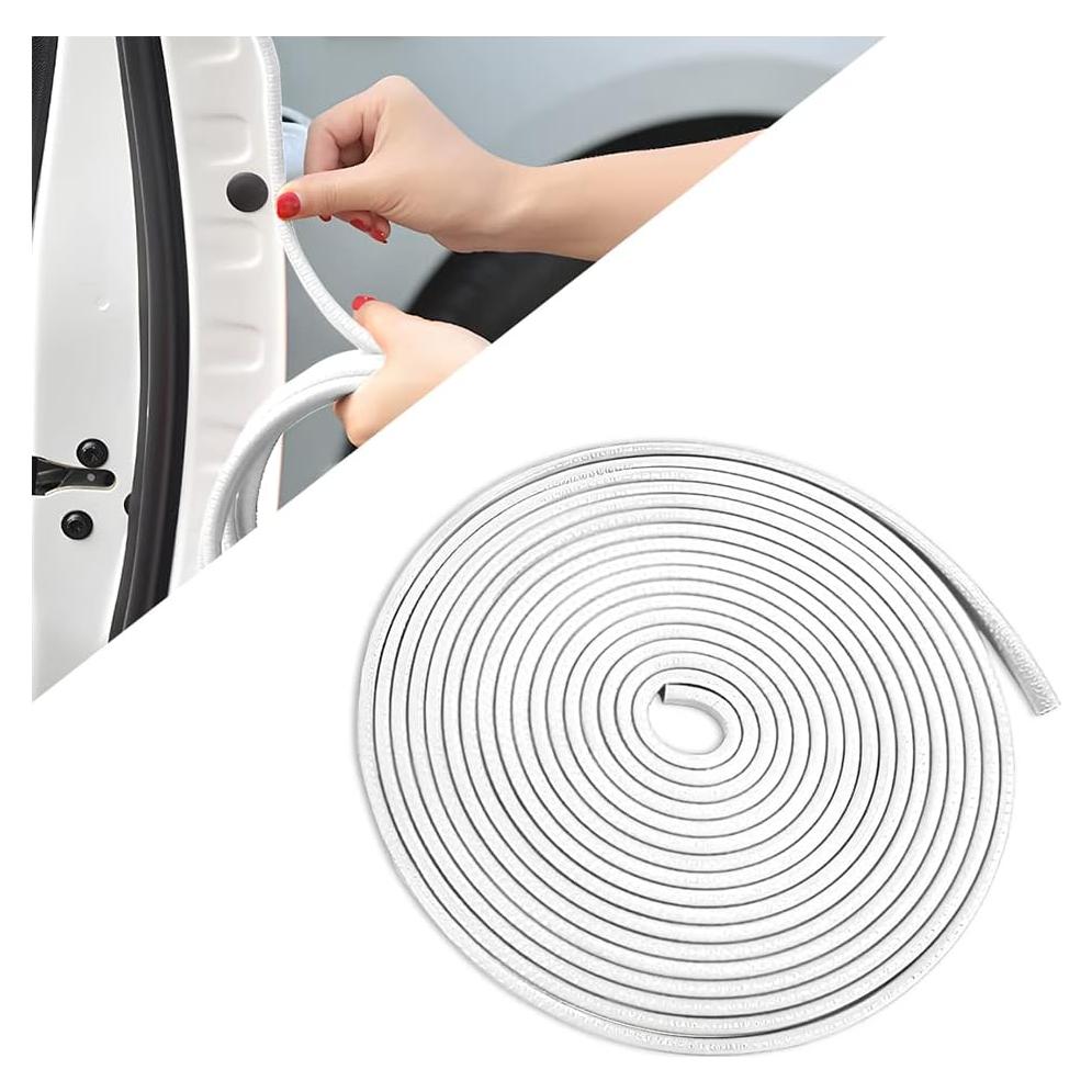 Protector de Bisel de Puerta de Coche BLAU GRUN 3.05m Blanco