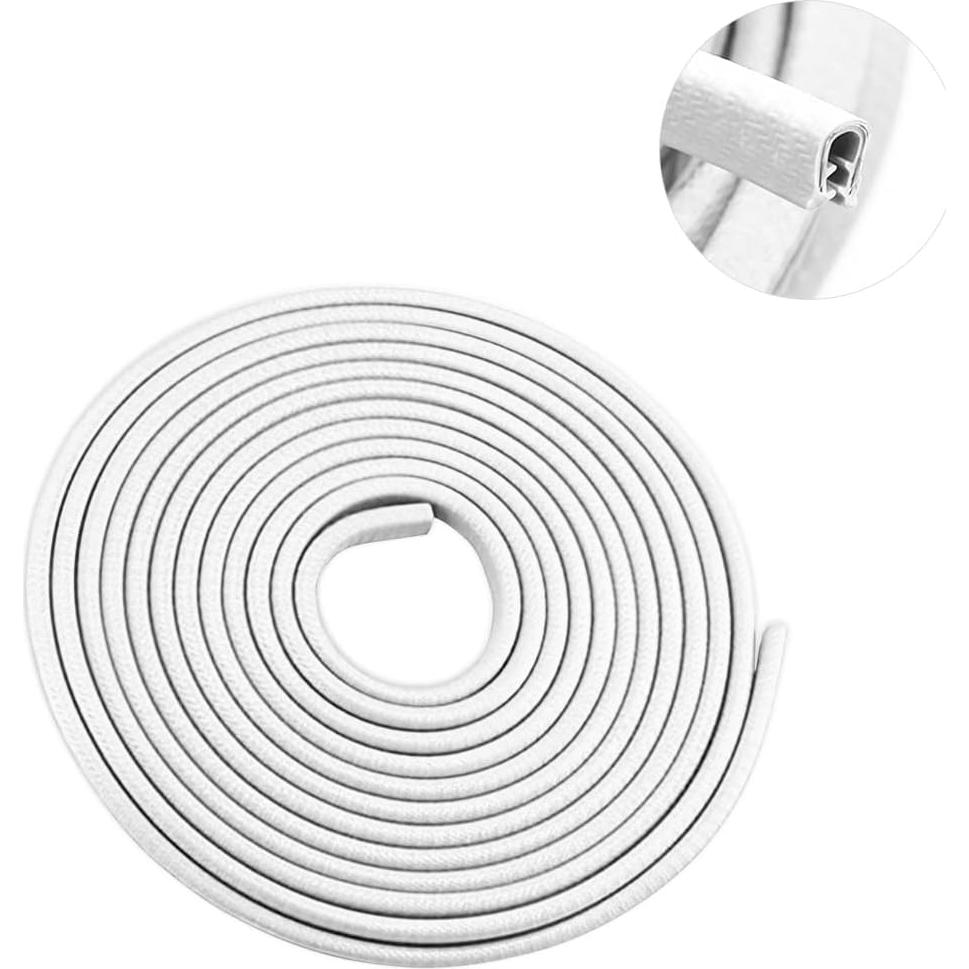 Protector de Bisel de Puerta de Coche BLAU GRUN 3.05m Blanco