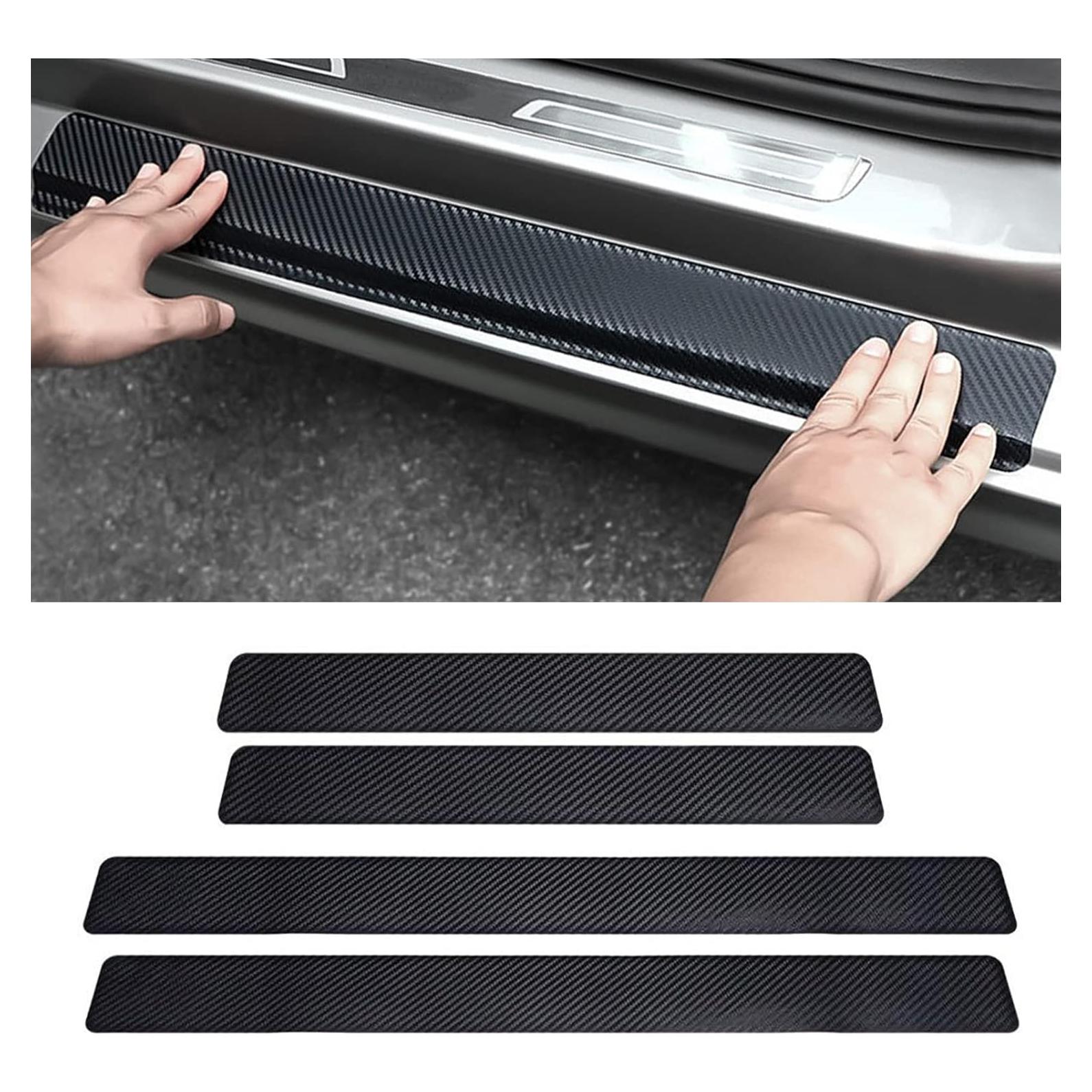 Protector de Umbral de Puerta LANZMYAN 4D Universal Negro 4PCS