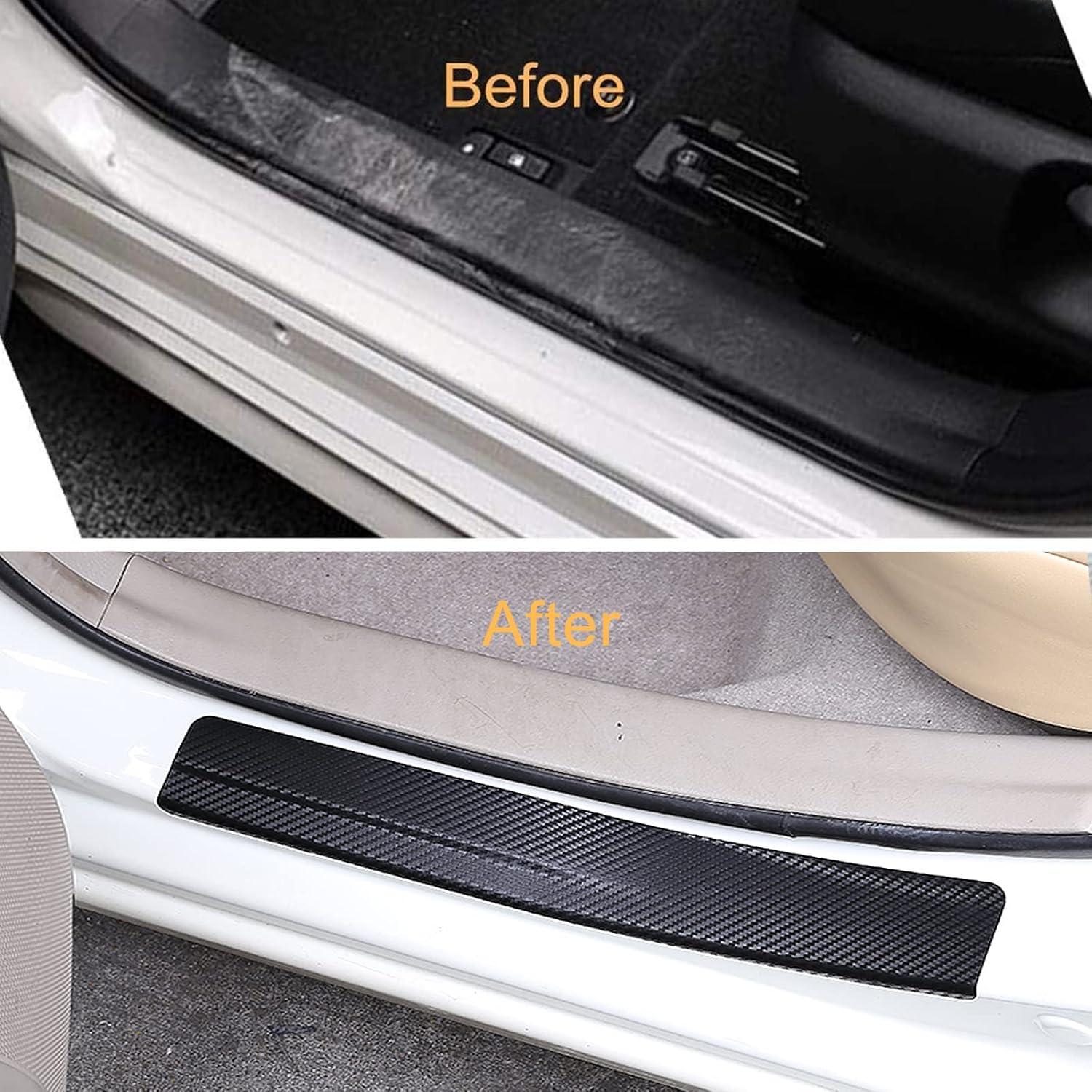 Protector de Umbral de Puerta LANZMYAN 4D Universal Negro 4PCS