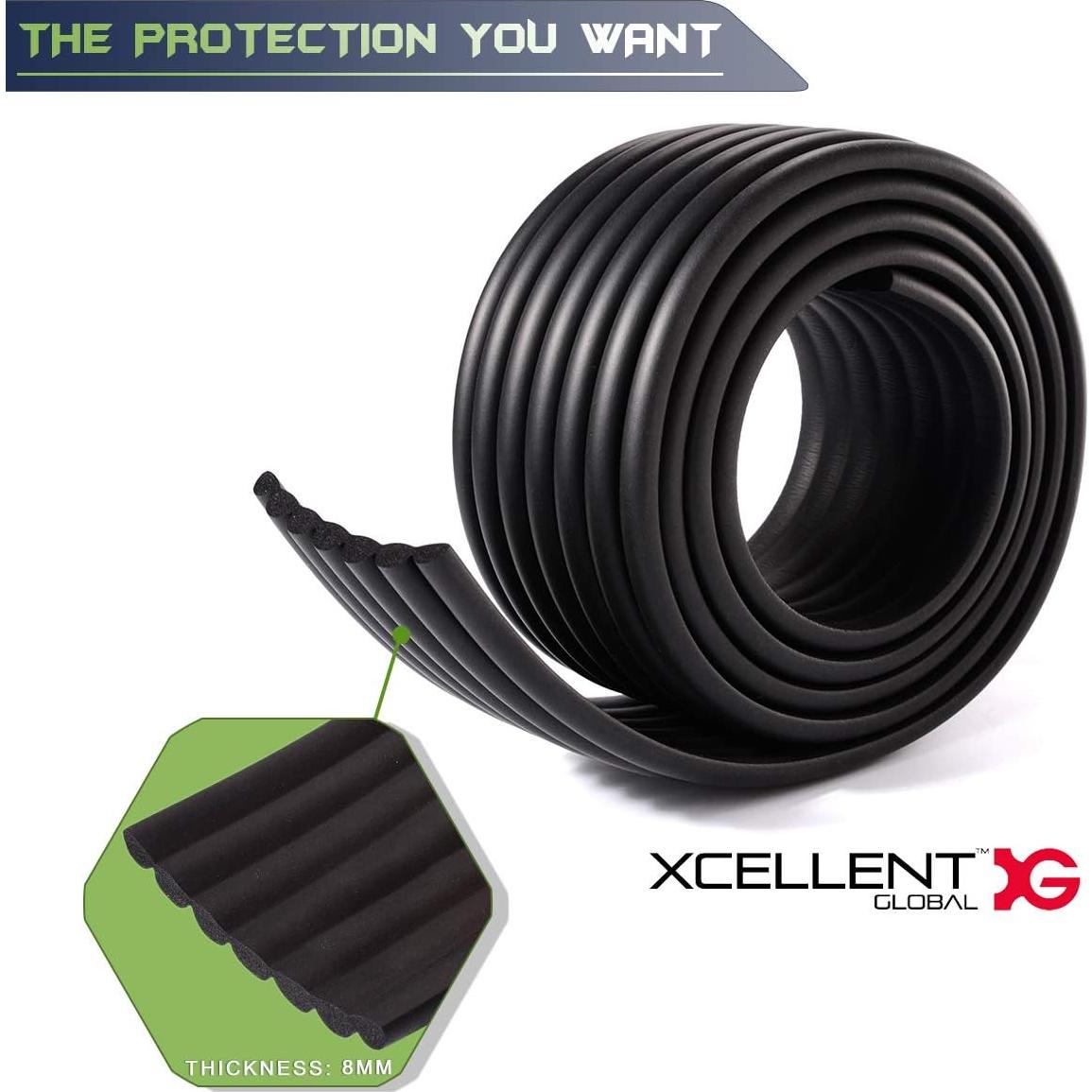 Protector de Puerta de Coche Magnético 2m Negro XCELLENT