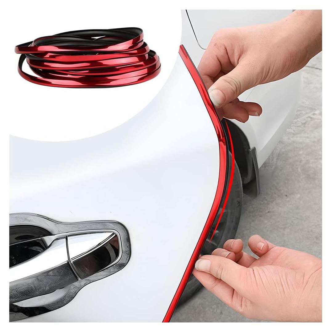 Protector de Bordes de Puerta de Coche Blilo 5M Rojo Universal