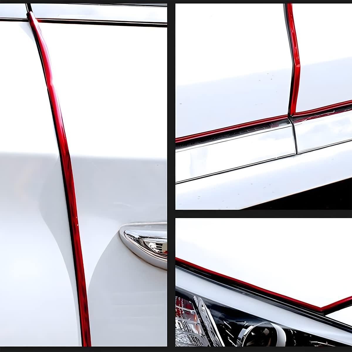 Protector de Bordes de Puerta de Coche Blilo 5M Rojo Universal