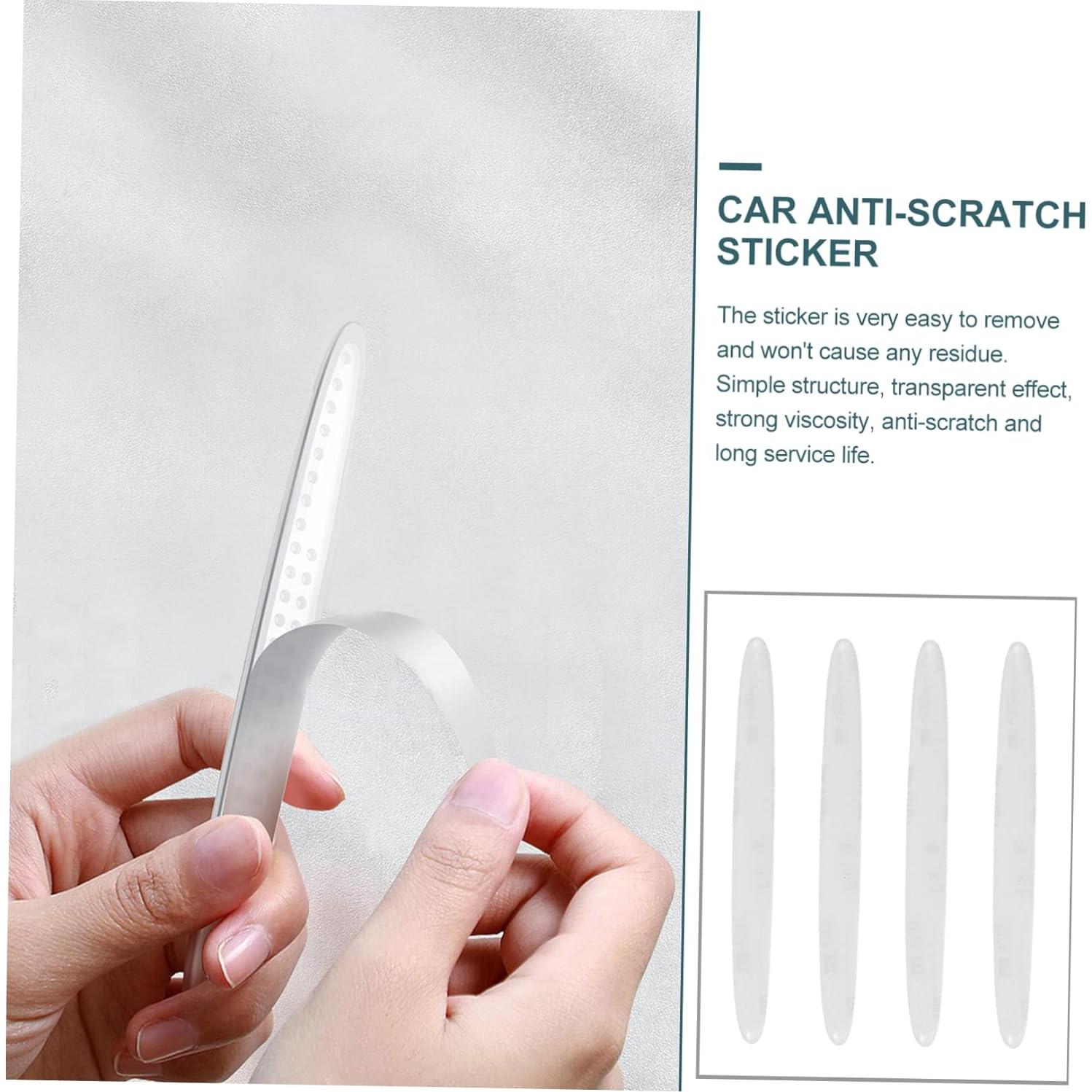 4 Protectores Transparentes para Puertas de Auto FOYTOKI 15x1.8cm