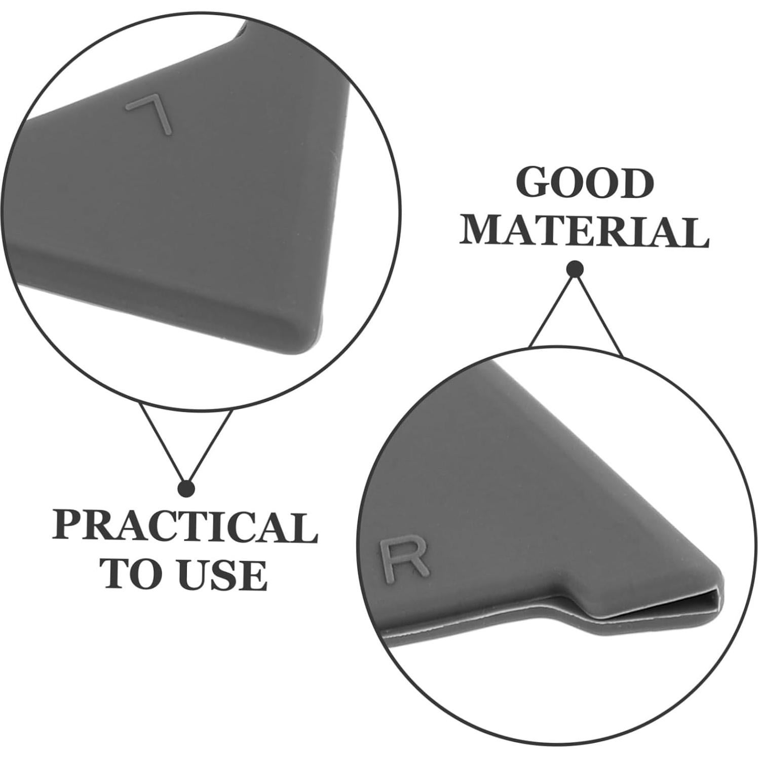 VOSAREA Protector de Esquinas de Puerta de Coche Silicona 6pcs