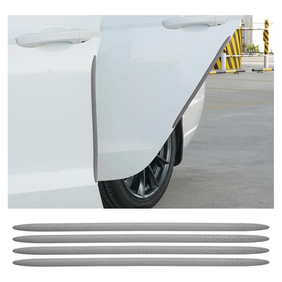 4 Protectores de Bordes de Puerta Bittwee, Silicona Gris 41cm