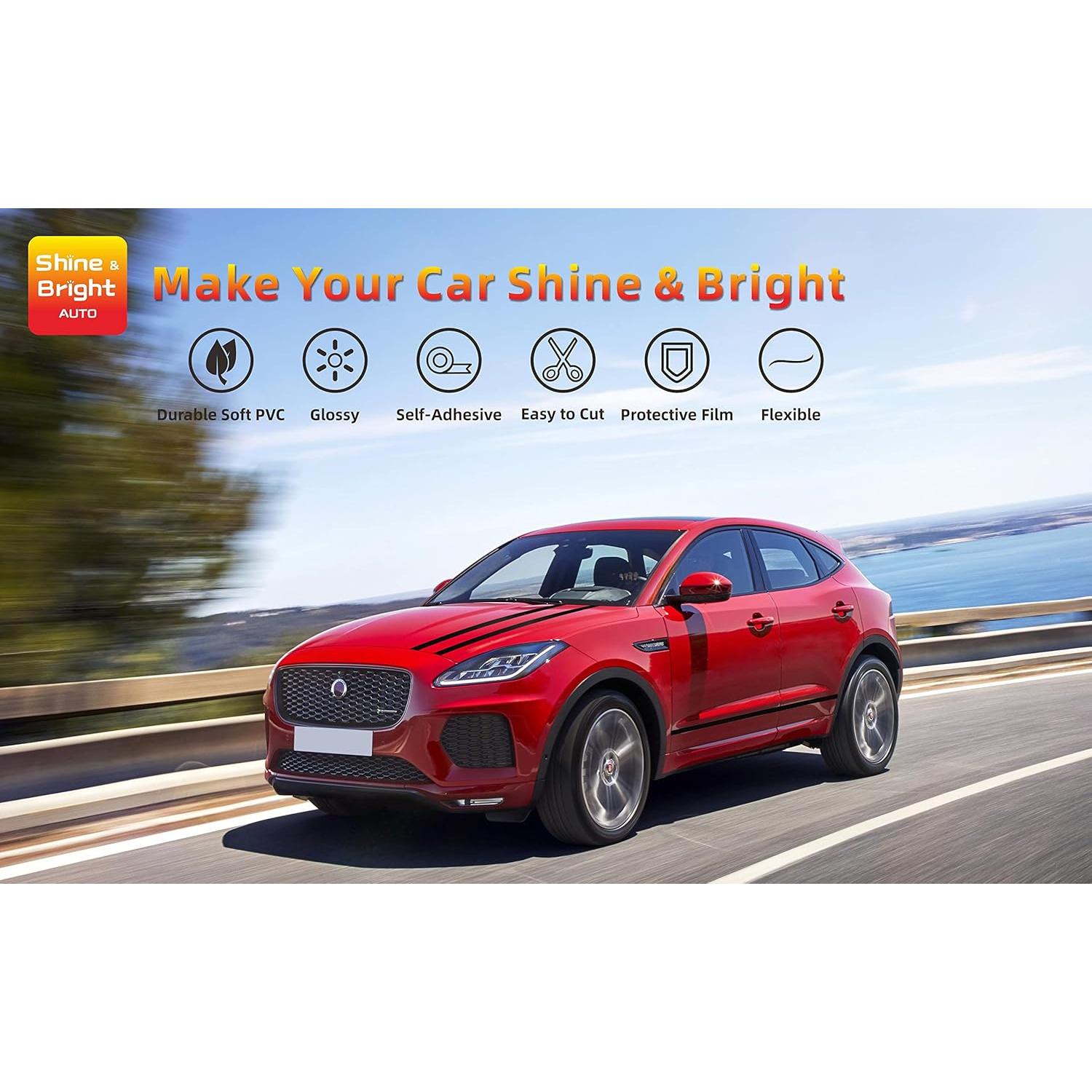 Tira de Moldura Autoadhesiva Shine & Bright 2.44m Negro Brillante