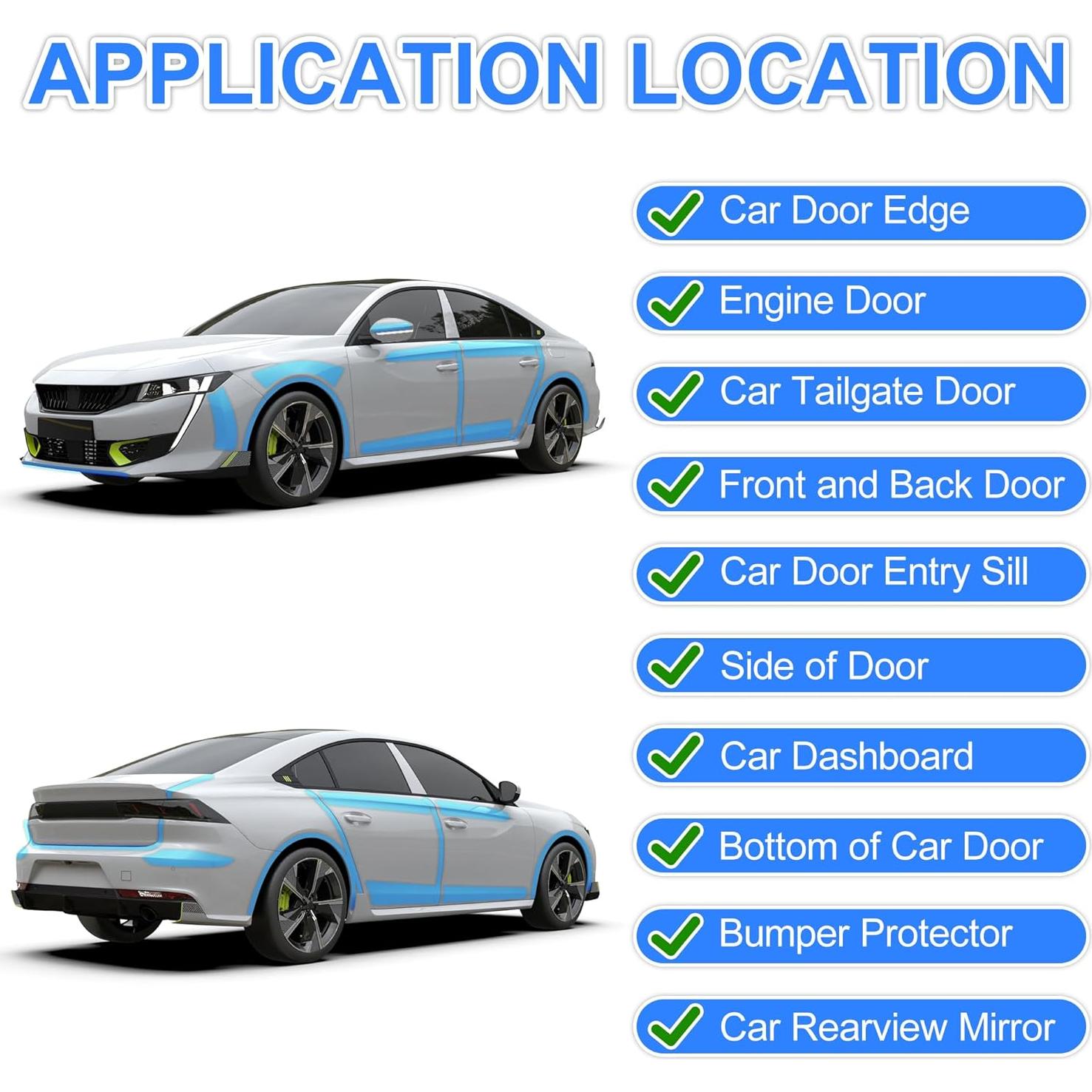 Protección de Borde de Puerta Arespark 7.62cm x 9.14m PVC