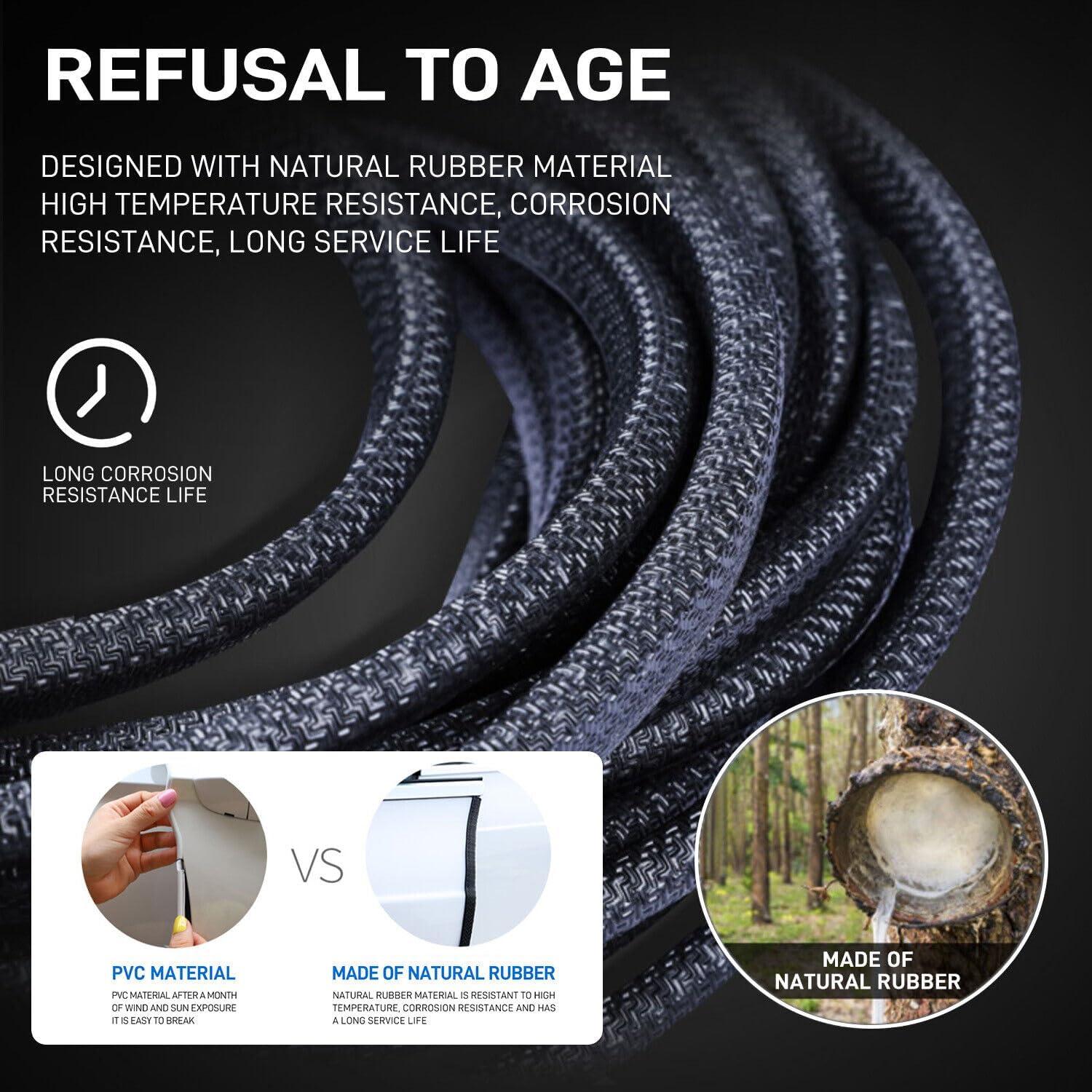 Protector de Bisel de Puerta de Coche DIRT CHURCH 20m Negro