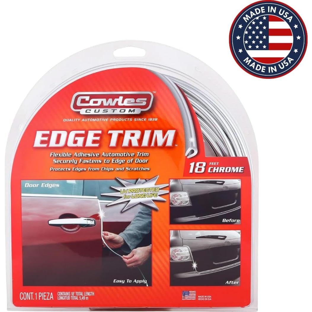 Protector de Bisel de Puerta Cowles 5.49m Cromo Universal