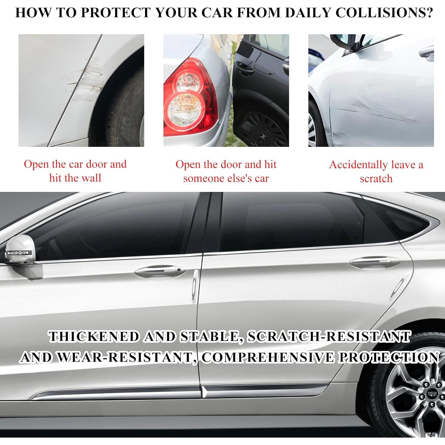 4 Protectores de Bordes de Puertas de Coche DXNQ - Blanco