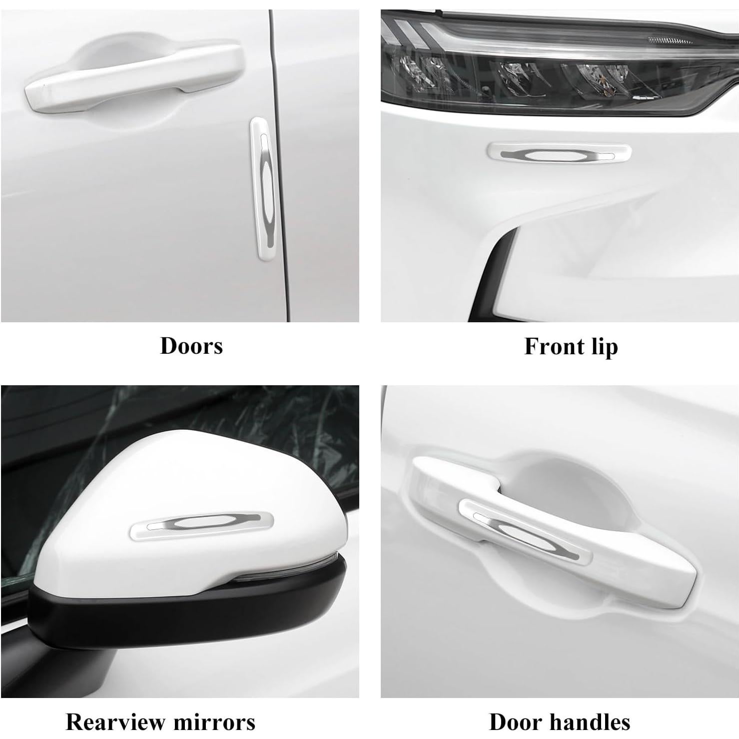 4 Protectores de Bordes de Puertas de Coche DXNQ - Blanco