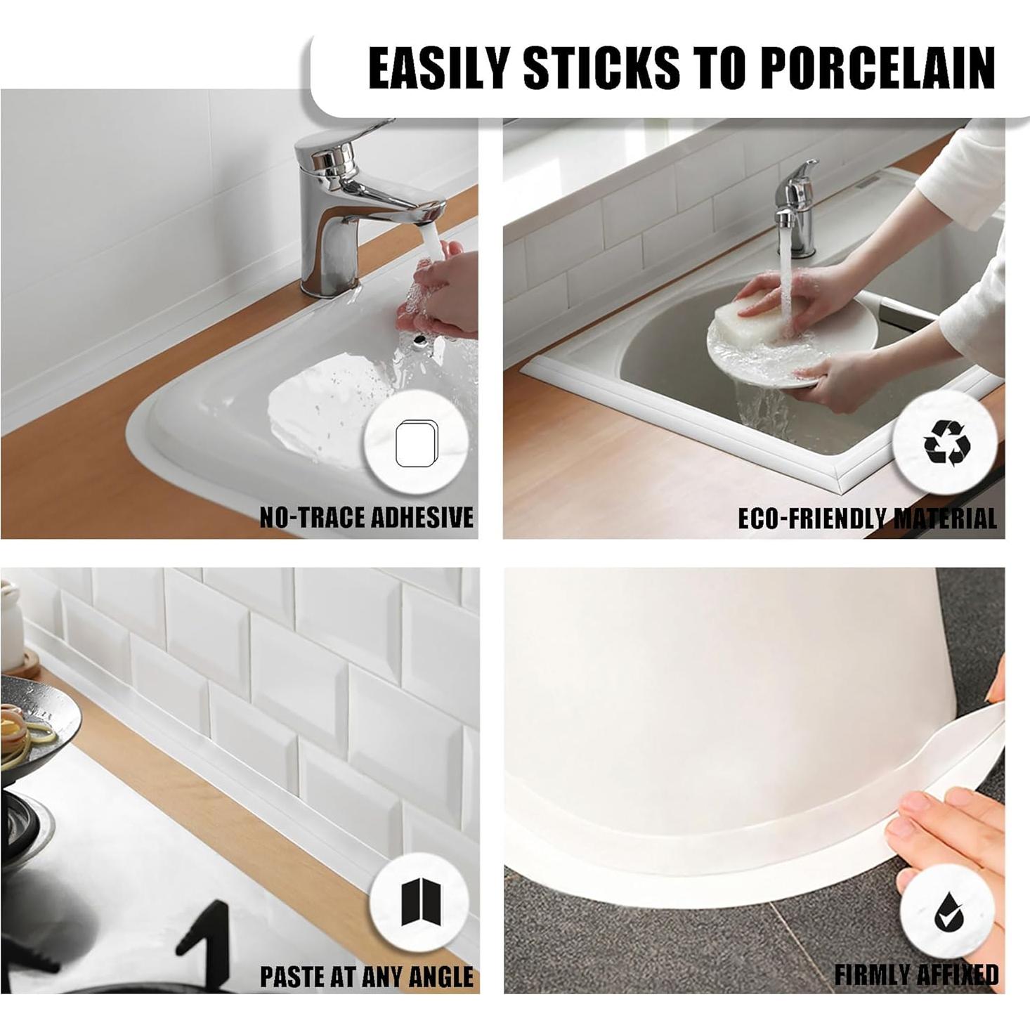 Cinta de Calafateo Autoadhesiva Blanca Effectlife 14x7cm