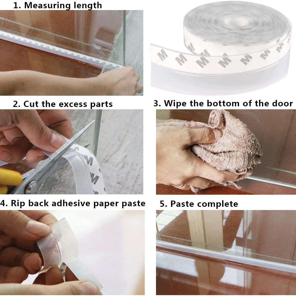 Tira de Sellado de Silicona Transparente FOCCTS 5M 35mm