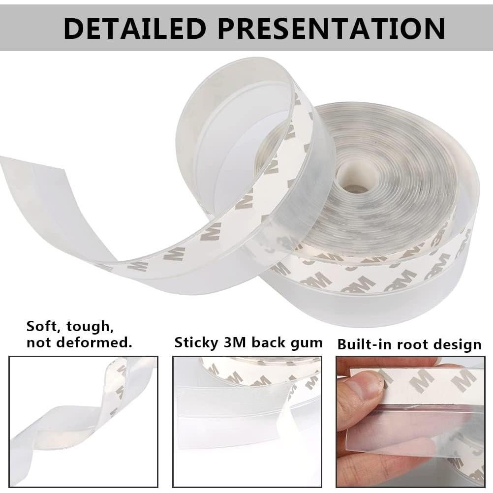 Tira de Sellado de Silicona Transparente FOCCTS 5M 35mm