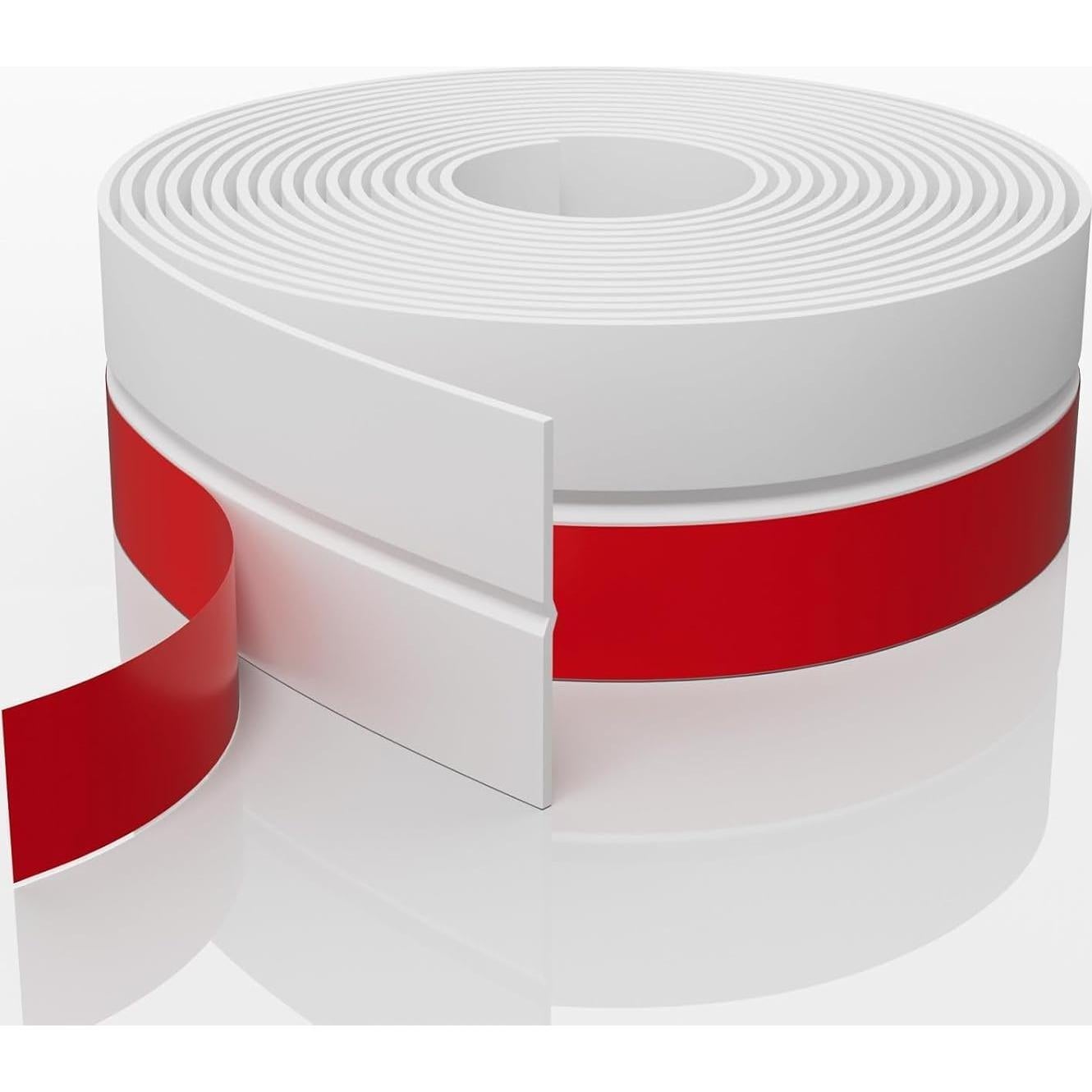 Sello de Puerta con Burlete Ginchain 6.1m Silicona Blanca