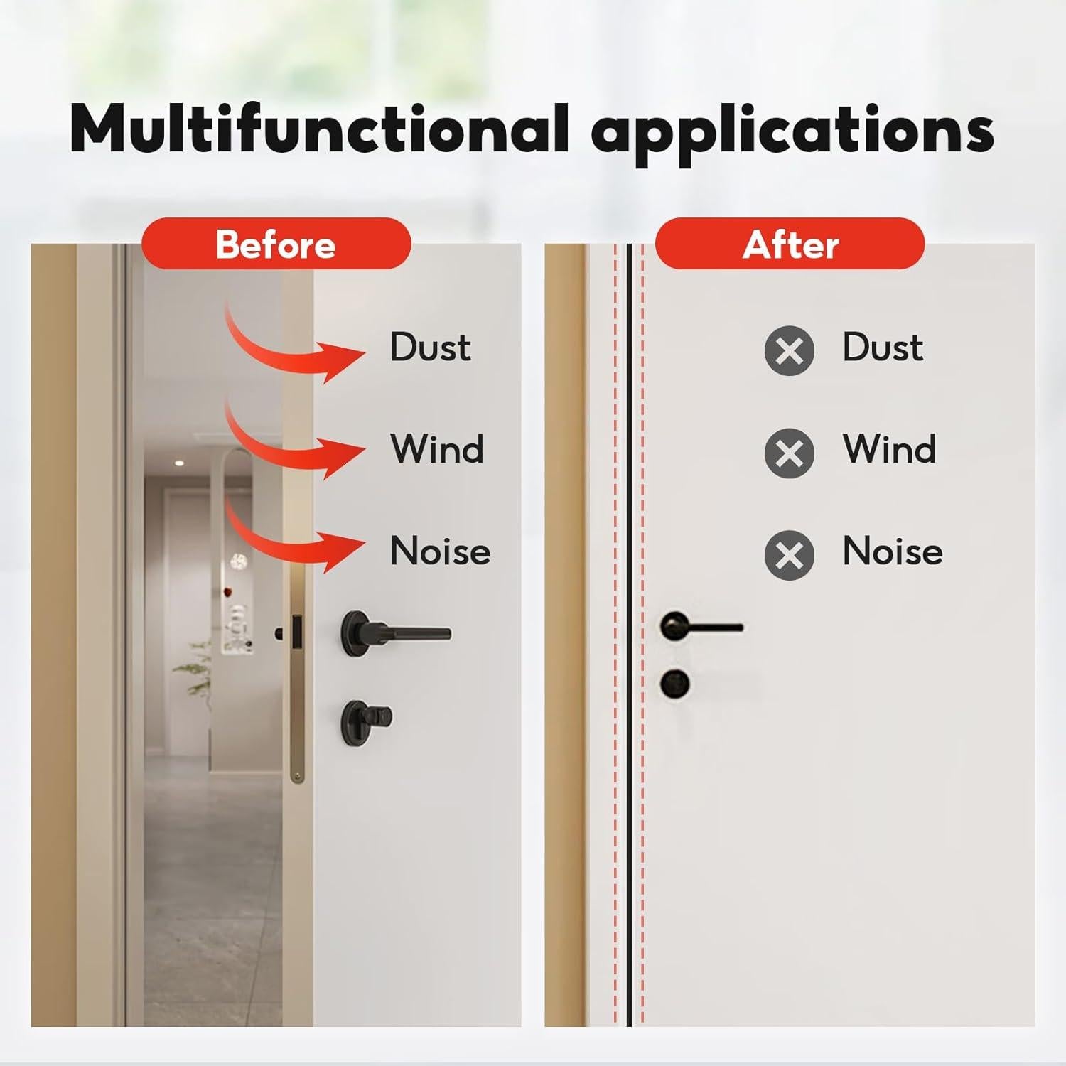 Burlete Autoadhesivo de Silicona SNSTEK 6.1m Negro 9.5x6.4mm