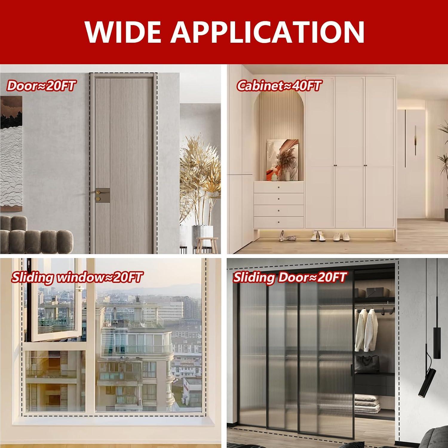 Sello de Puerta de Aislamiento Silicona Farady 6m Negro 9.5x6.4mm