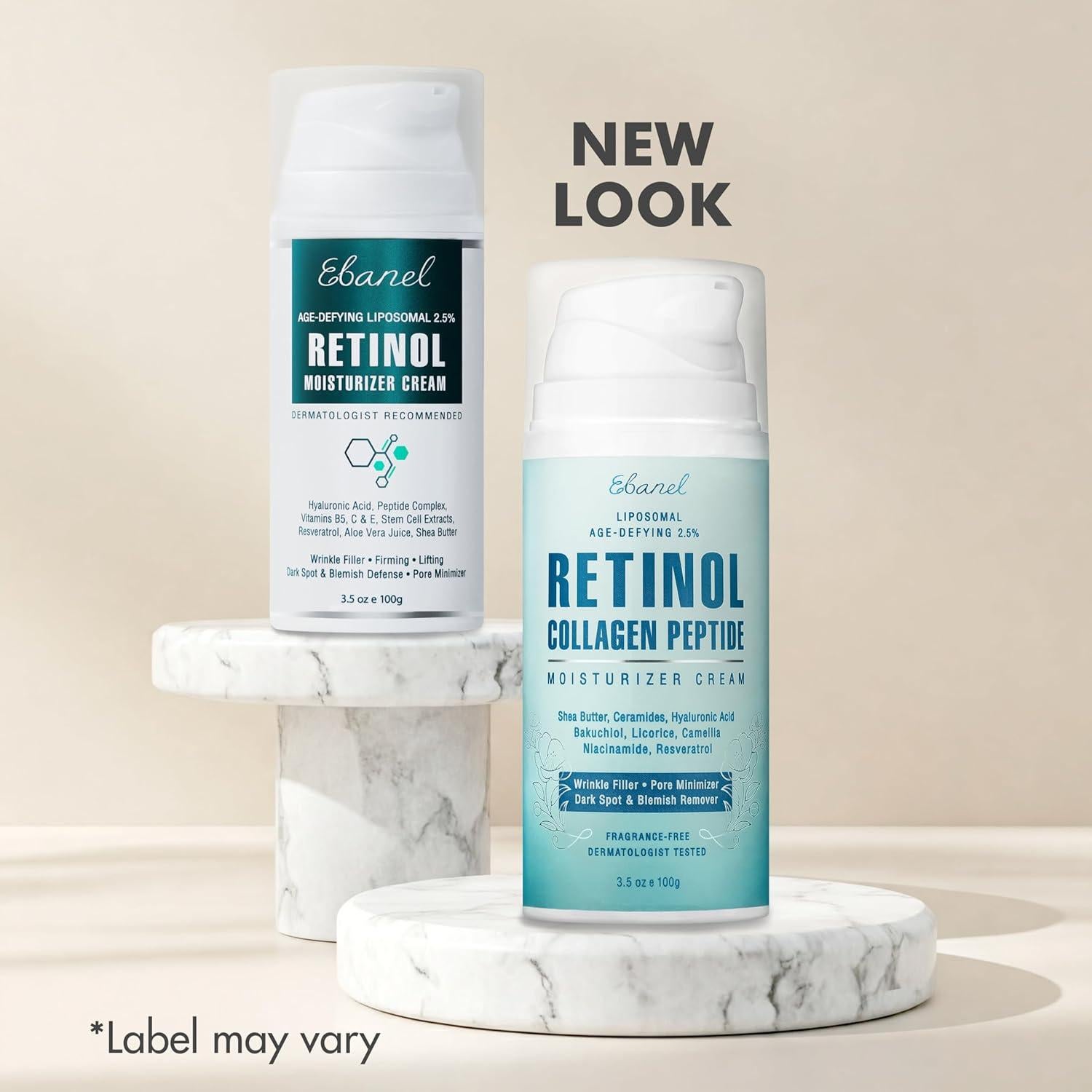 Crema Anti-Envejecimiento Ebanel con Retinol y Colágeno 99g