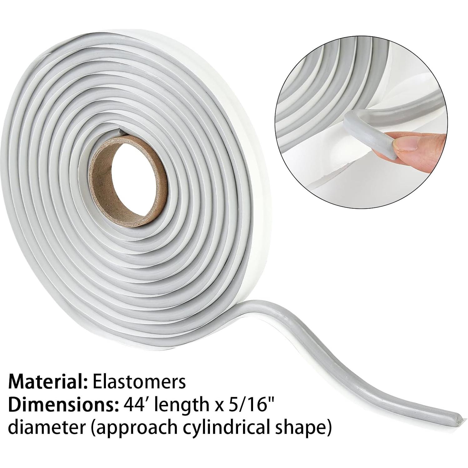 Cinta de Sellado Butílica QIEOTE Gris 3.96m x 0.79cm Impermeable