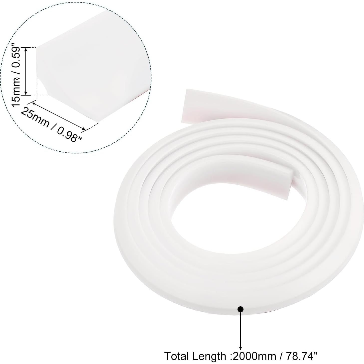 Barrera de Ducha Plegable uxcell 200 cm Silicona Impermeable