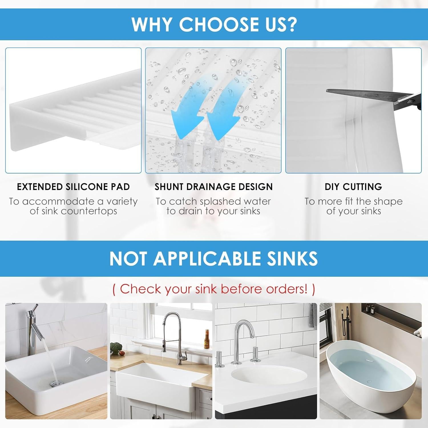 Protector de Borde de Silicona XULRKOS 50.8x10.5cm Transparente