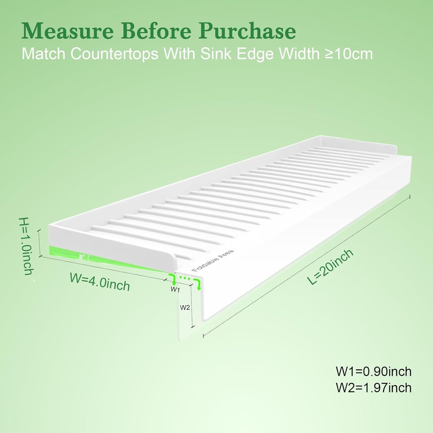 Protector de Borde de Fregadero Silicona BUQ 50cm Blanco