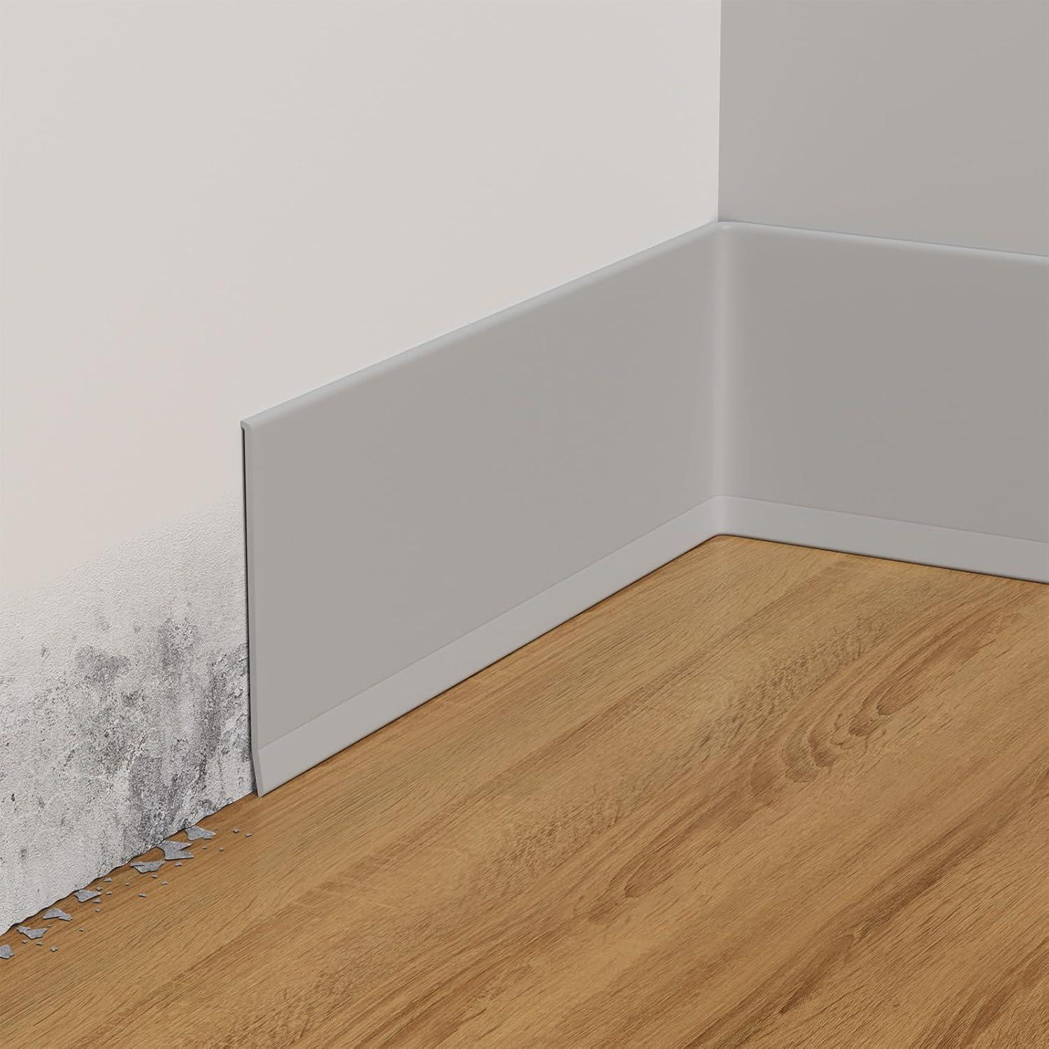 Moldura de Zócalo Autoadhesiva Frantie 6.1m Vinilo Flexible