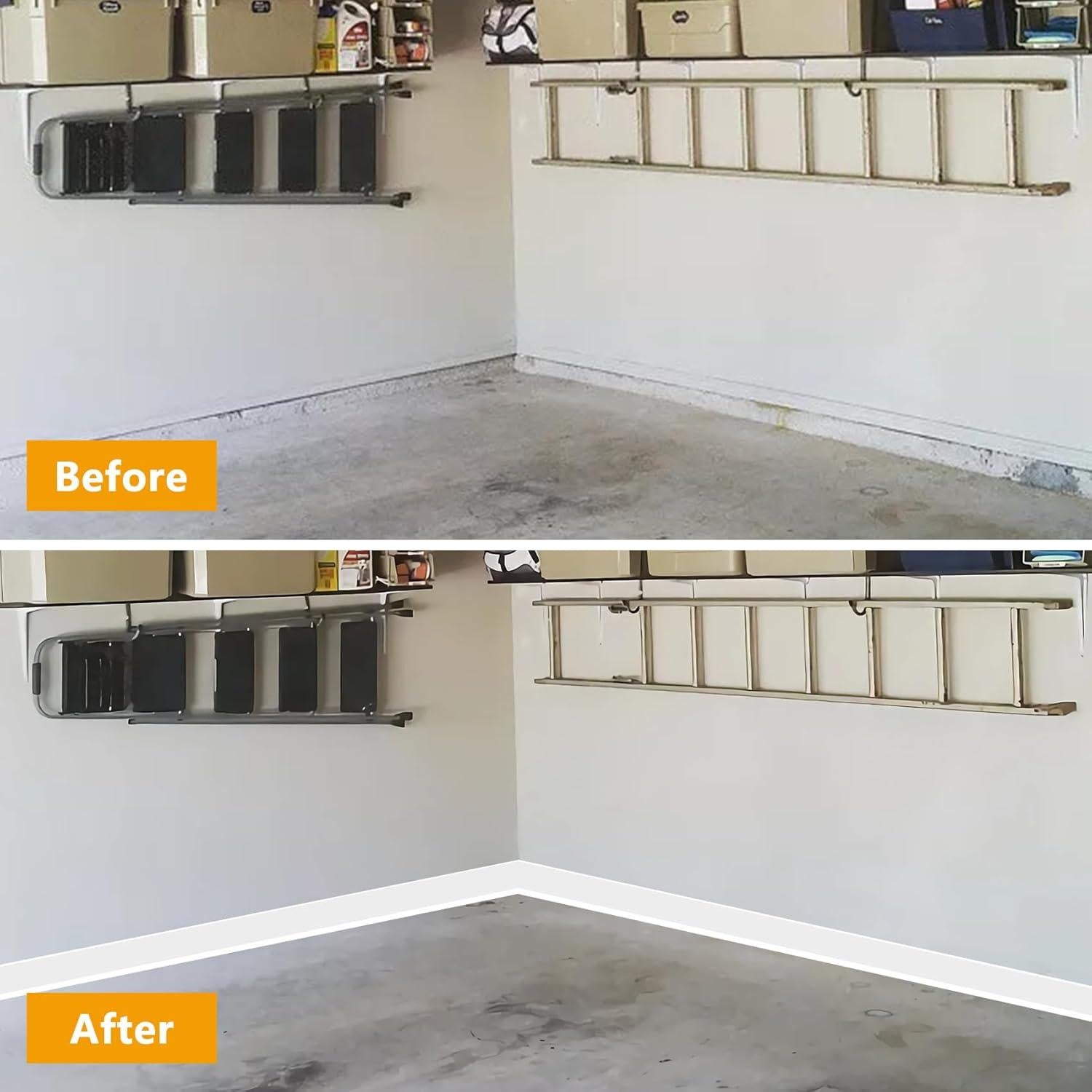 Moldura de Zócalo Flexible Stickgoo 10 cm x 6.1 m Blanca