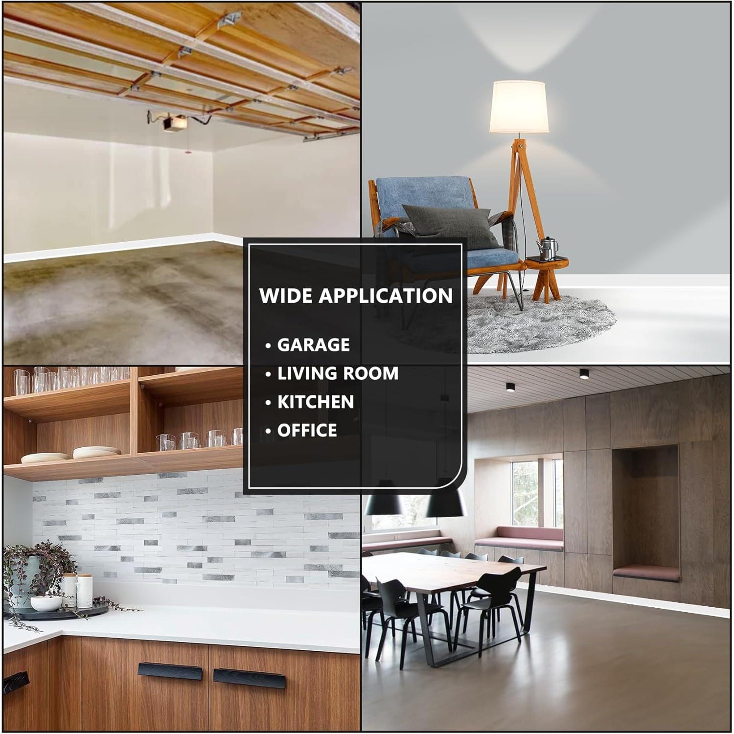 Moldura de Zócalo Flexible Stickgoo 10 cm x 6.1 m Blanca