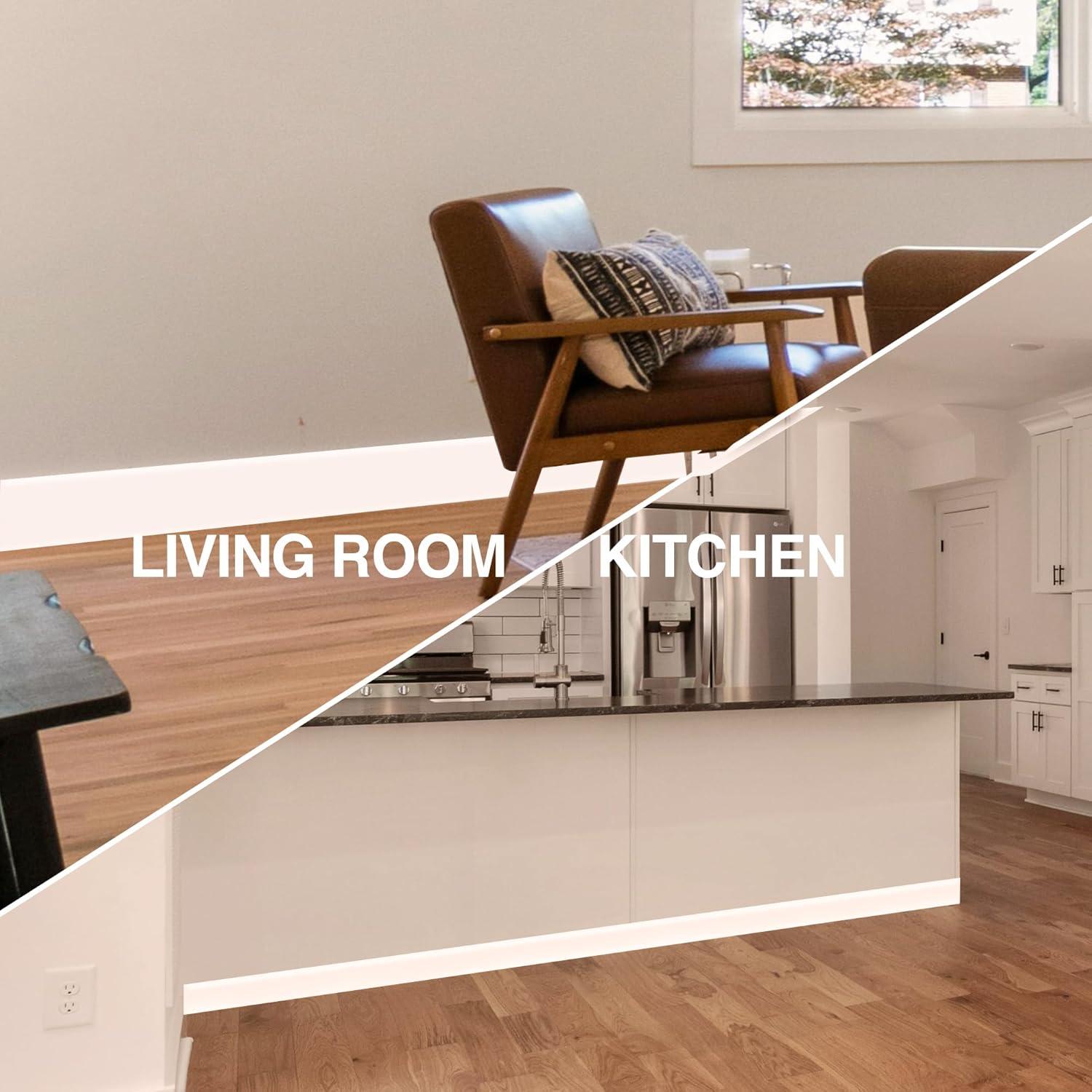 Moldura de Pared Autoadhesiva ROUIXSEN 3cm x 3.05m Blanca