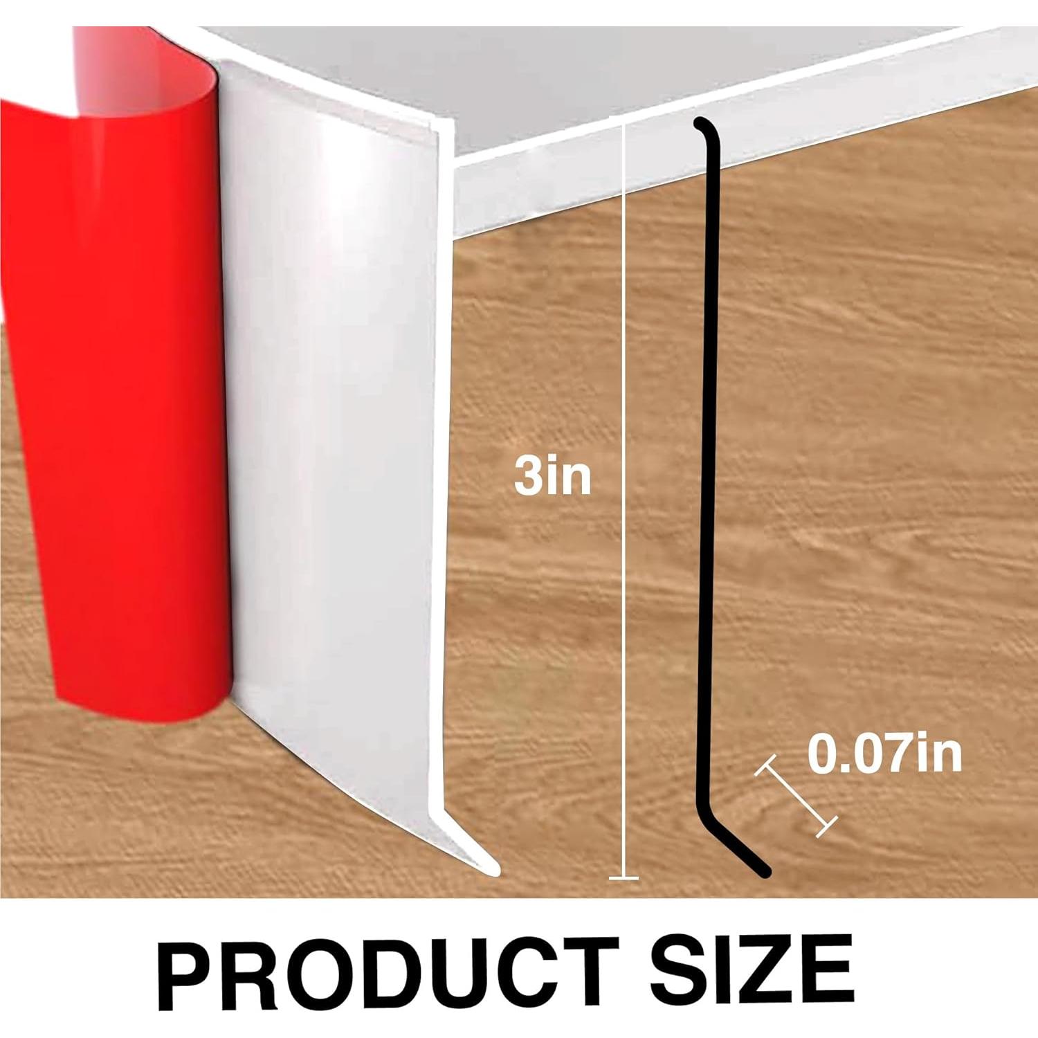 Moldura de Pared Autoadhesiva ROUIXSEN 3cm x 3.05m Blanca