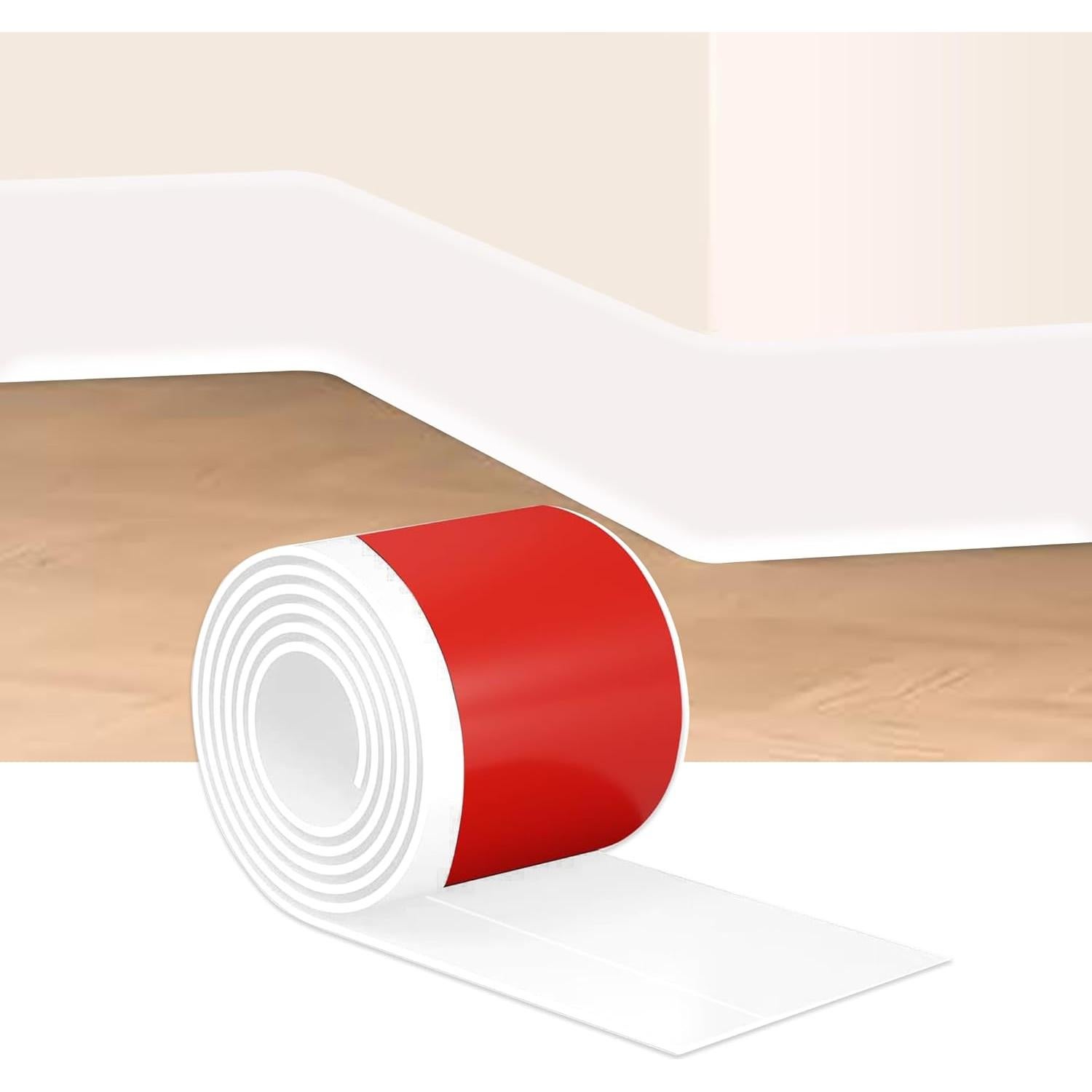 Moldura de Pared Autoadhesiva ROUIXSEN 3cm x 3.05m Blanca