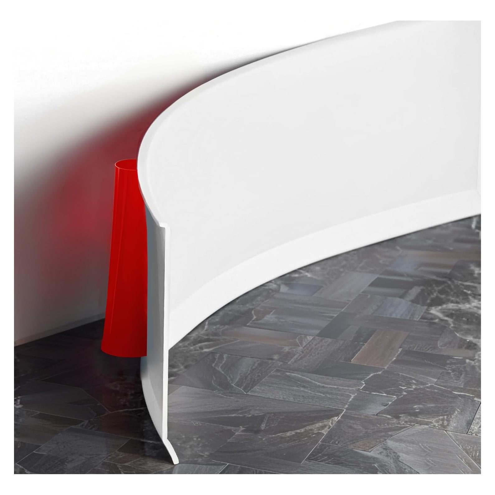 Moldura de Zócalo Flexible Daopu 20 pies Blanco Autoadhesiva