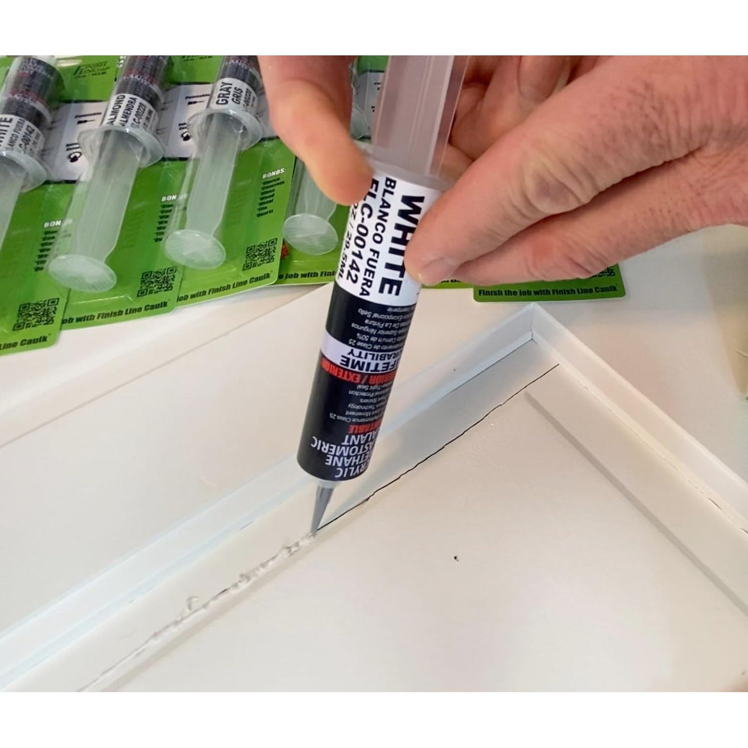 Sellador Elastomérico Uretano Acrílico Finish Line 28.35 g Blanco