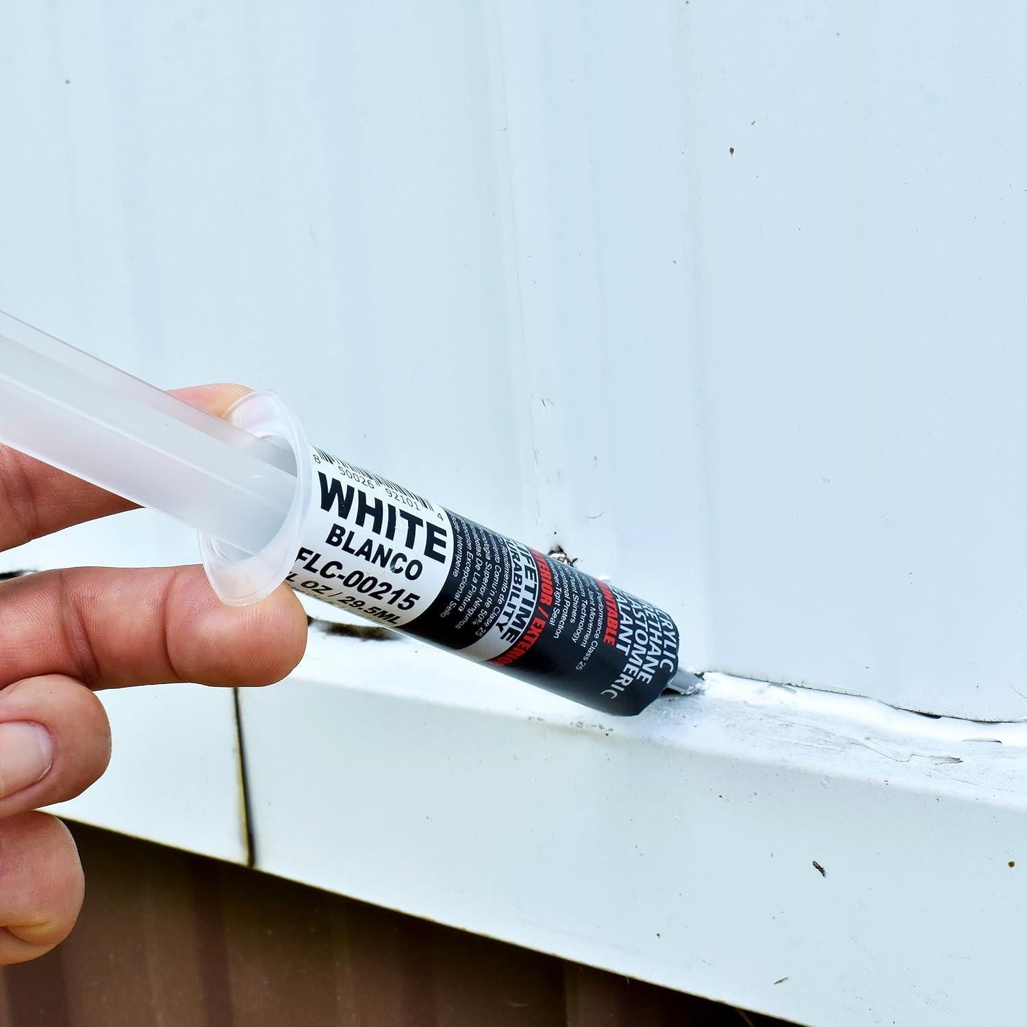 Sellador Elastomérico Uretano Acrílico Finish Line 28.35 g Blanco