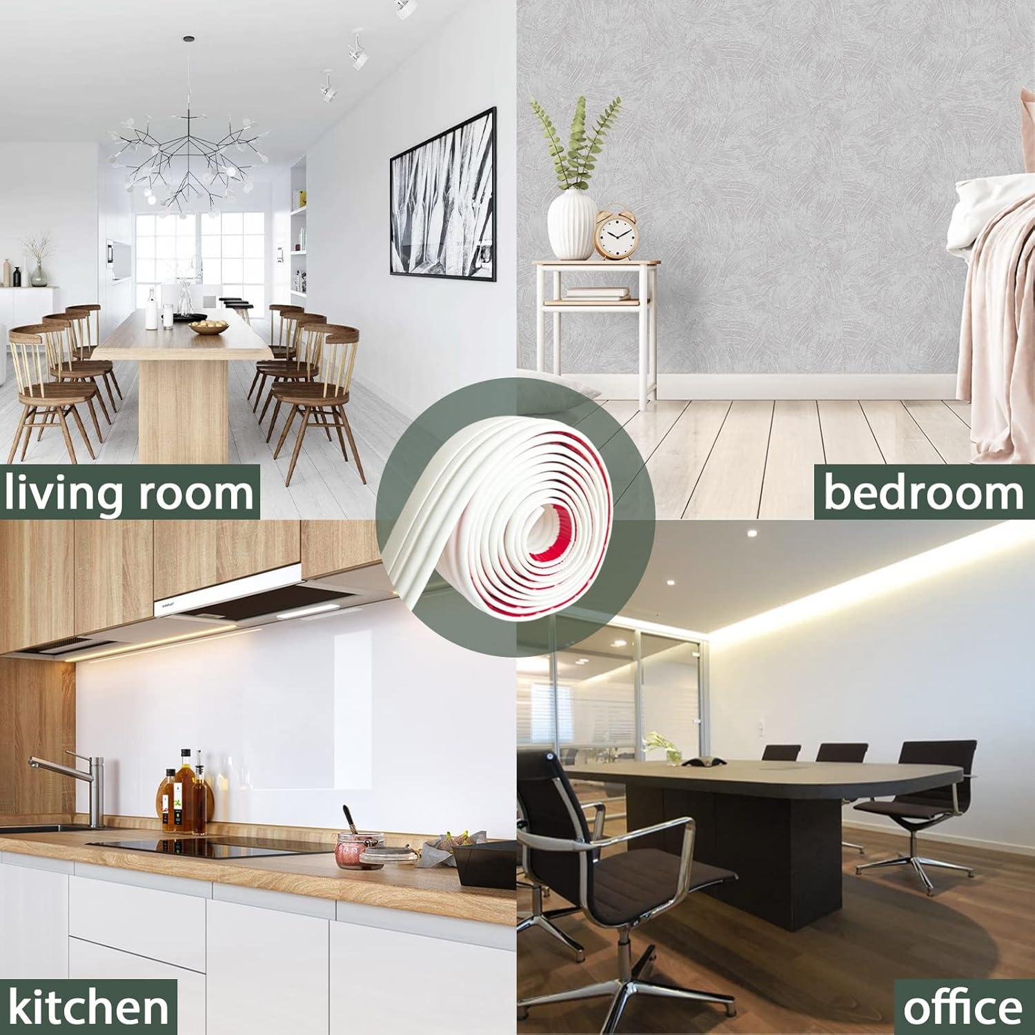 Moldura Autoadhesiva Gaahing Beige 5m x 10cm Impermeable