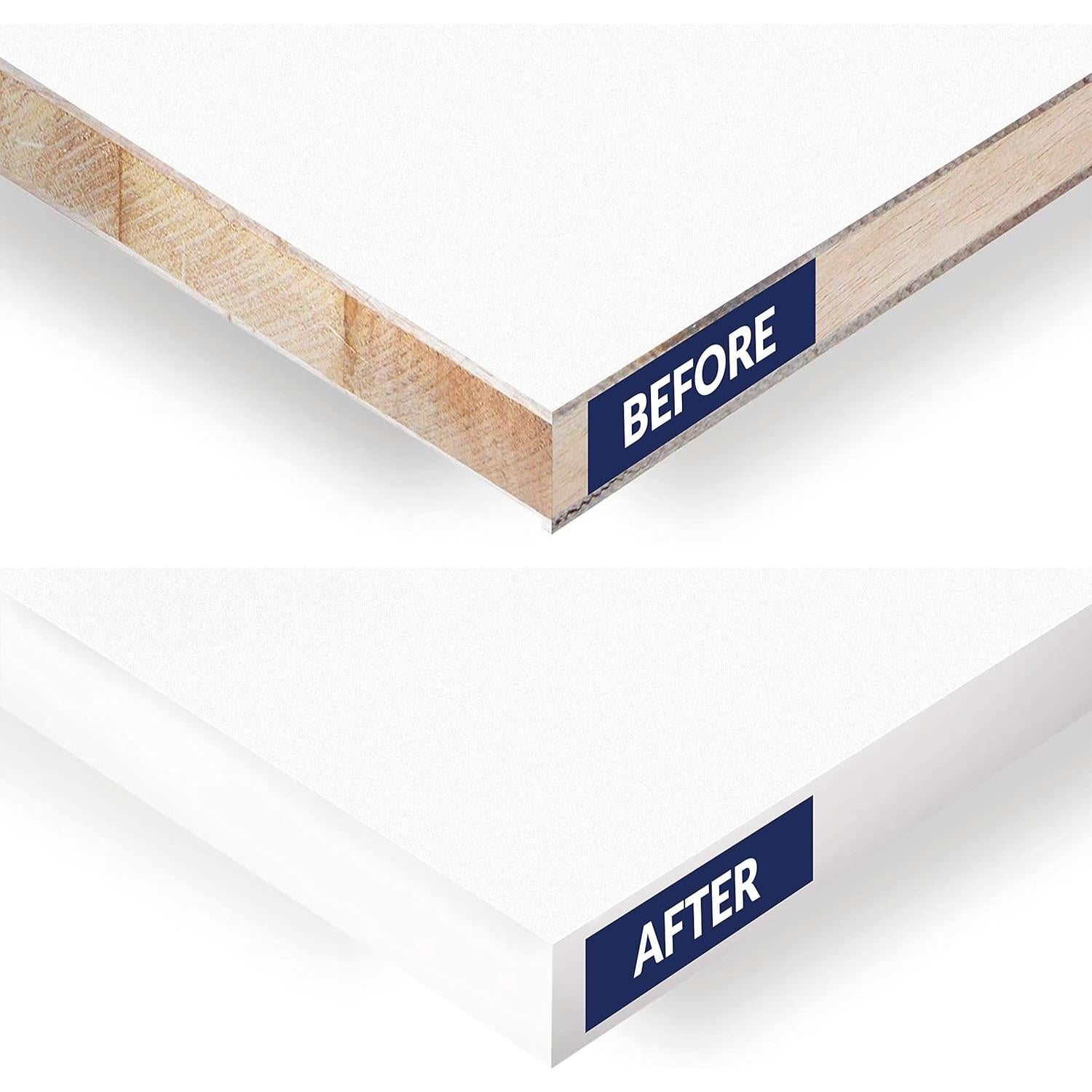 Cinta Biselada Autoadhesiva PVC Blanco 19 mm x 7.62 m para Muebles