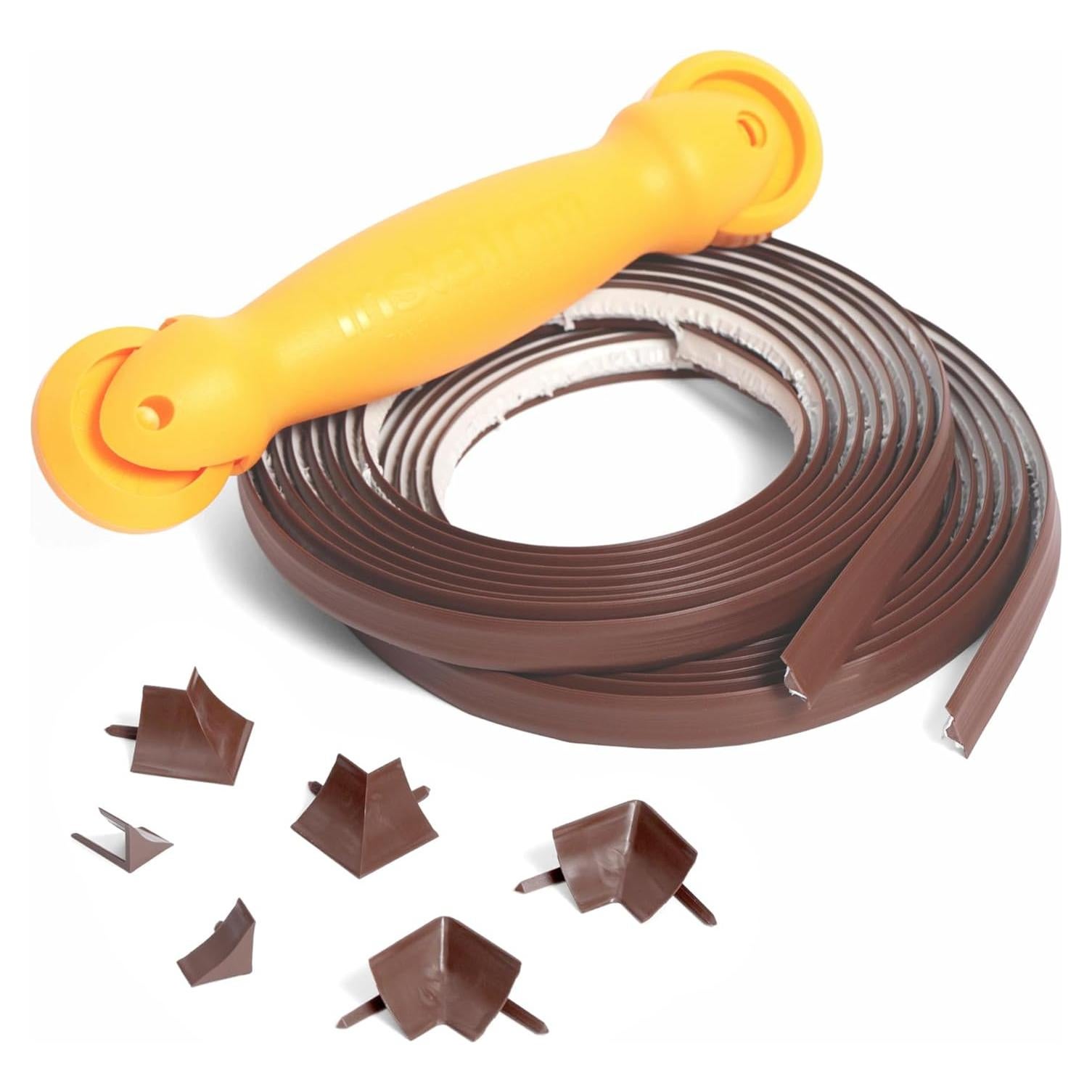 Kit de Moldura Flexible InstaTrim 1/2" x 6m Marrón - Calafateo Rápido