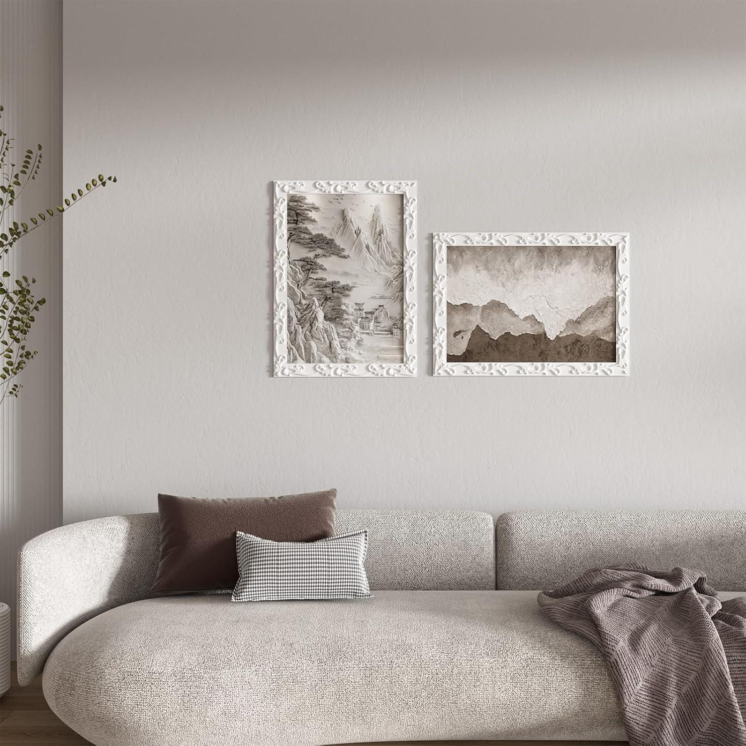 Moldura de Pared Autoadhesiva Duzzy 5 Metros PVC Blanco