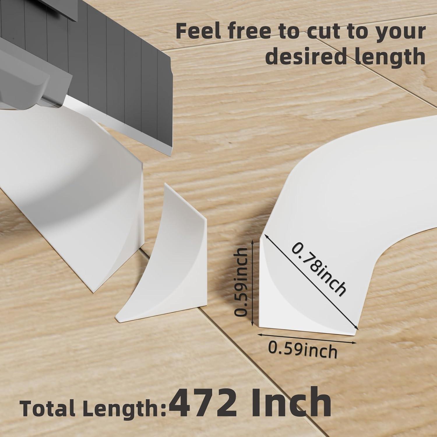 Moldura Flexible de Silicona KAYLEINSTER 12m Blanca Peel and Stick